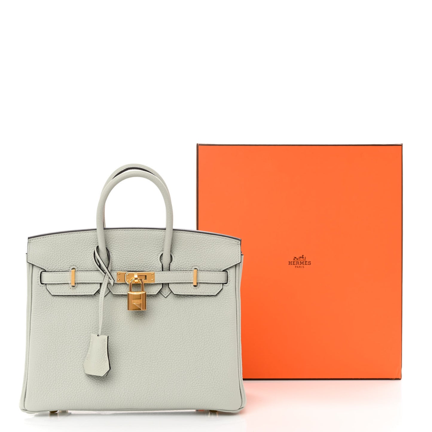 Togo Birkin 25 Gris Neve