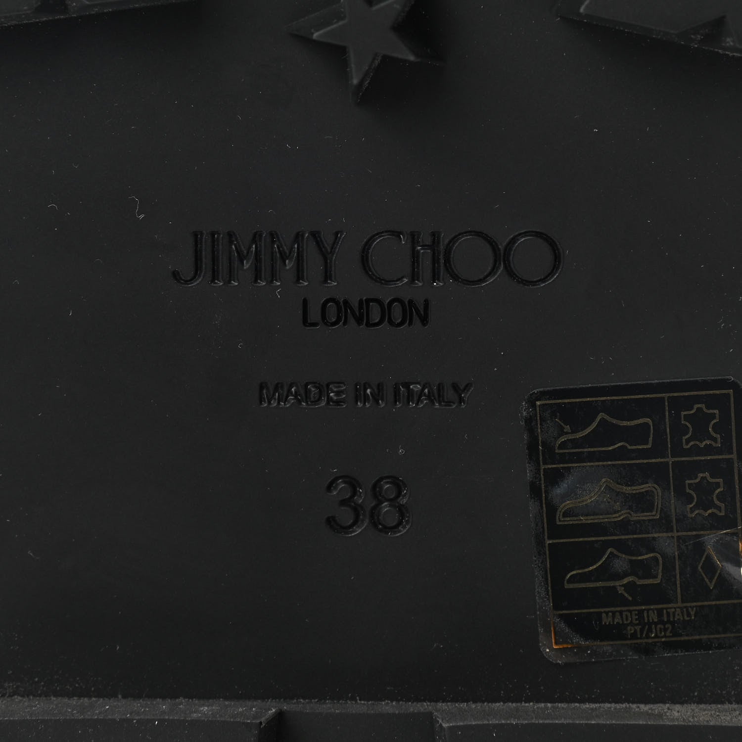 Jimmy Choo Calfskin Crystal Embellished Colby Combat Boots 38 Latte 6 of 7