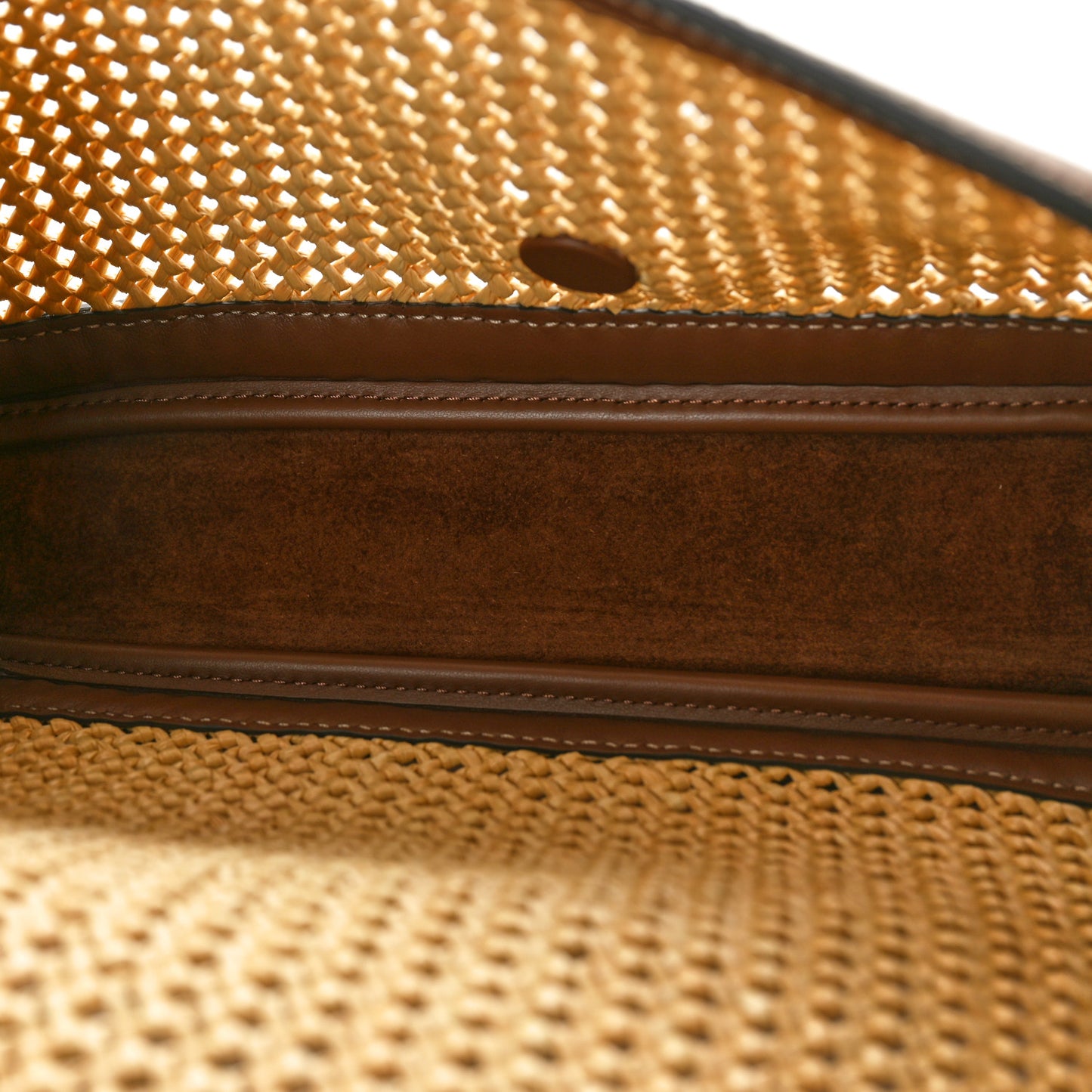 Macrame Crochet Baguette Natural Gianduia