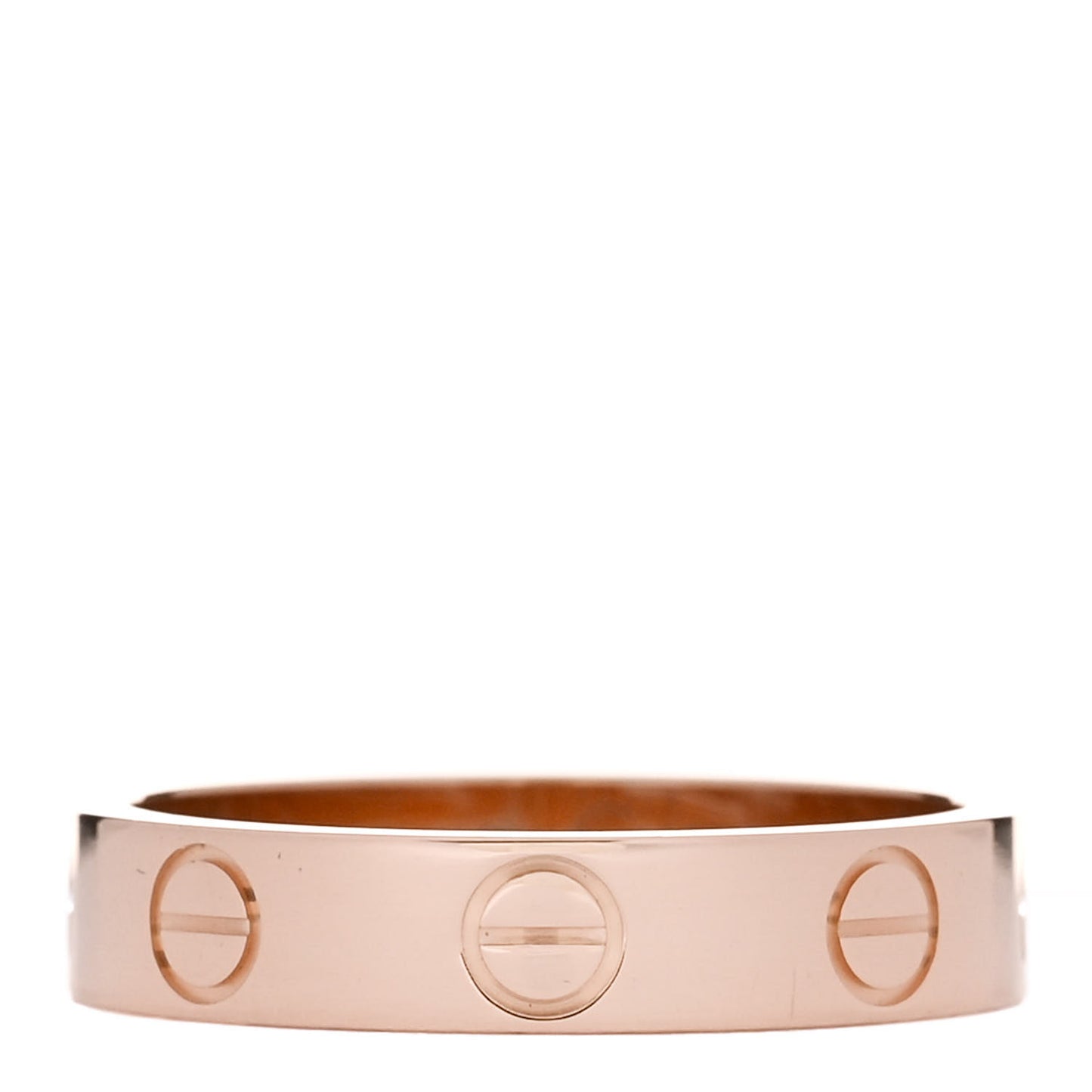 18K Pink Gold 3.5mm LOVE Wedding Band Ring 48 4.5