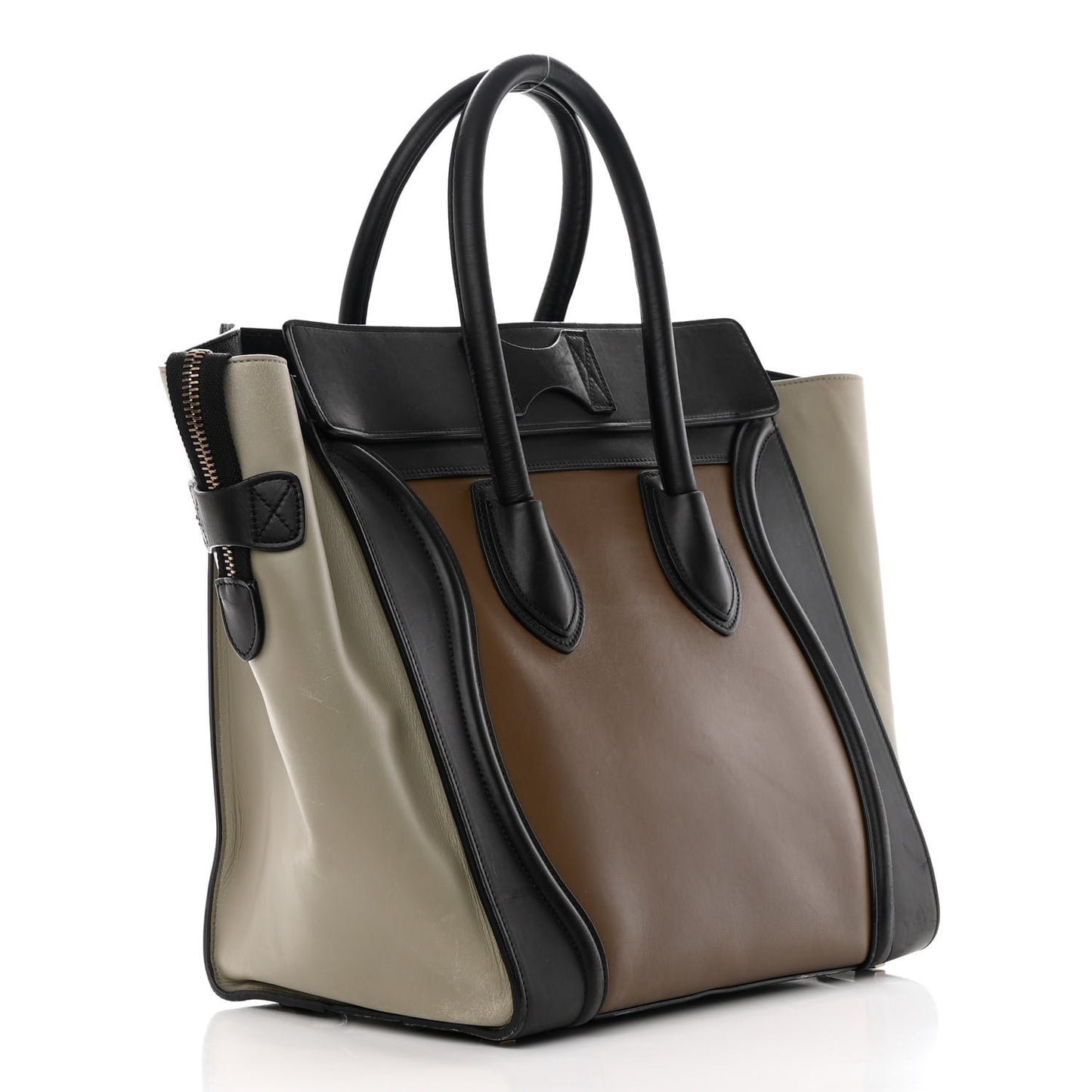 Satin Calfskin Tri-Color Luggage Multicolor