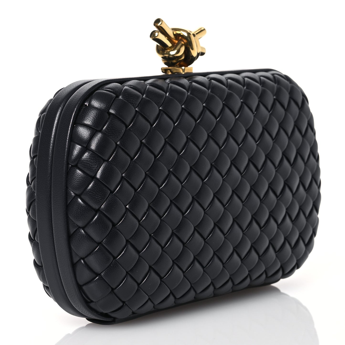 Nappa Intrecciato Knot Clutch Space