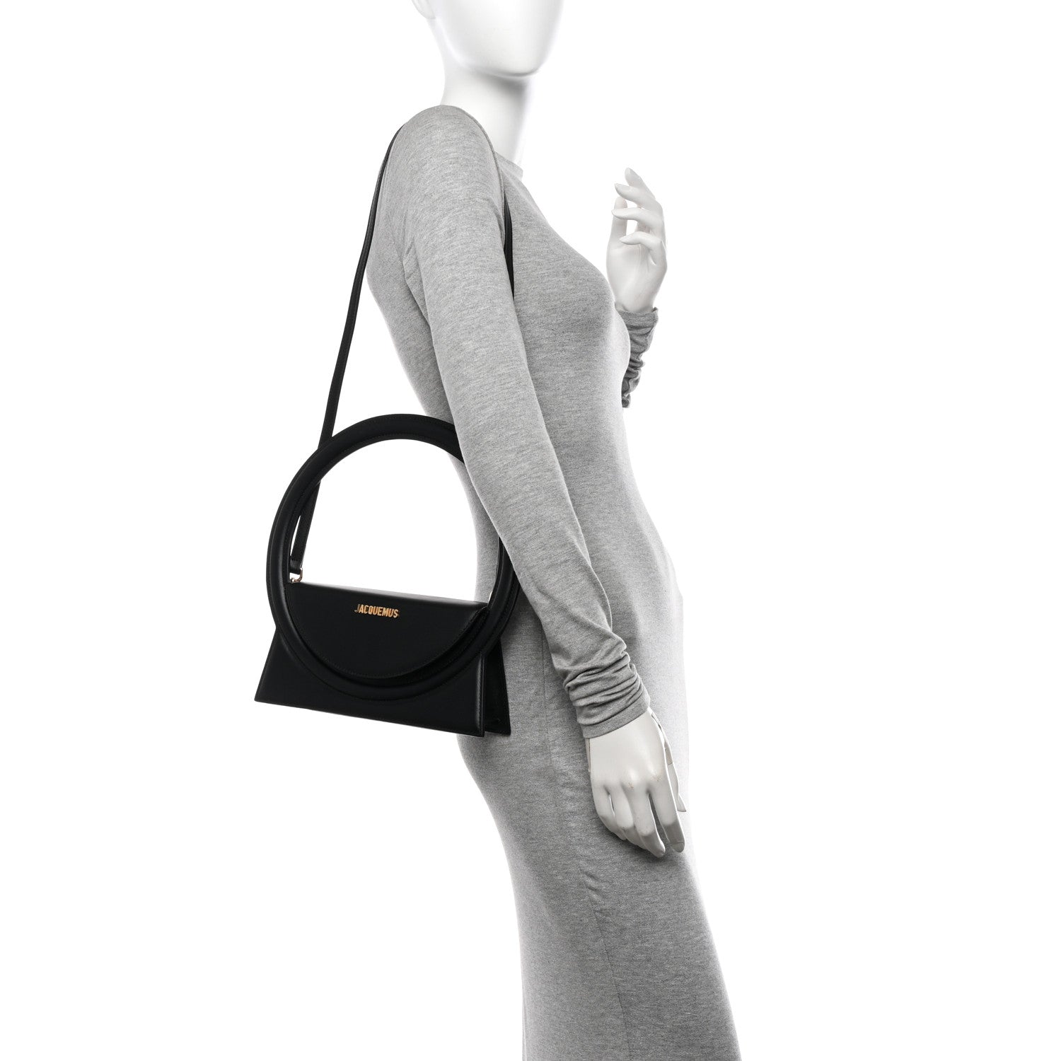 Jacquemus Smooth Calfskin Le Sac Rond Black 2 of 10