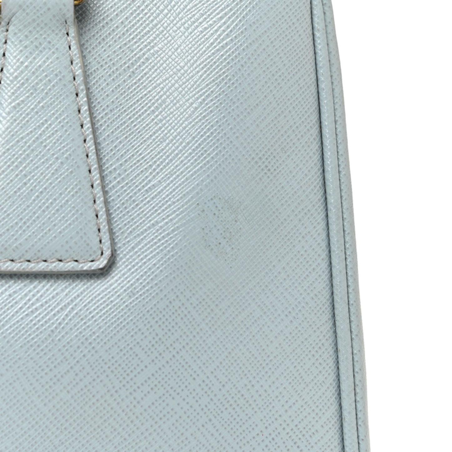 Saffiano Lux Mini Double Zip Tote Lago