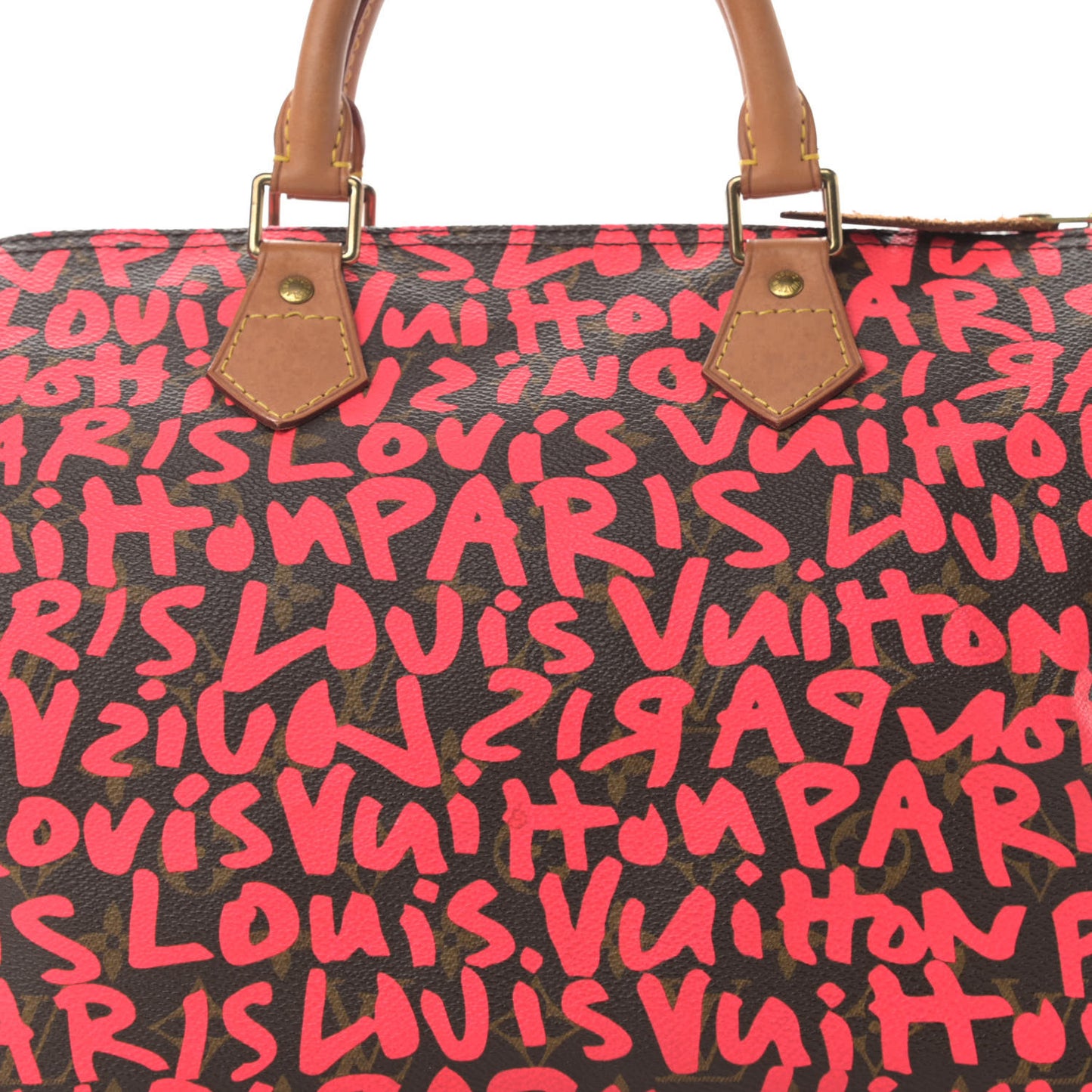 Monogram Graffiti Speedy 30 Fuchsia