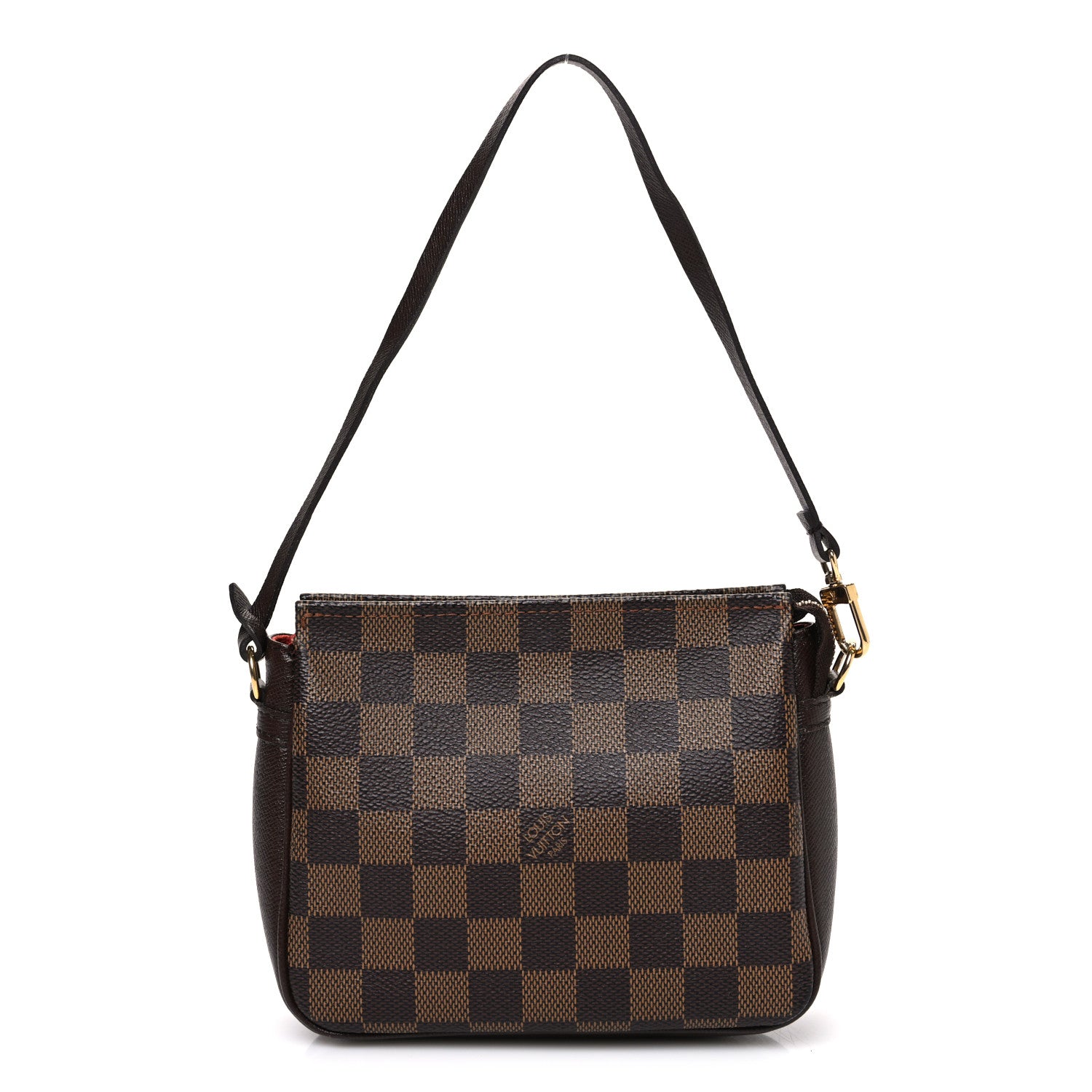 バッグ LOUIS VUITTON DAMIER EBENE TROUSSE PORCH Louis Vuitton Damier Ebene Trousse Make Up Bag Pochette 1859471