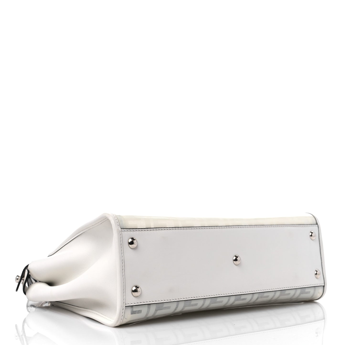 TPU FF Vitello Century Peekaboo Satchel White