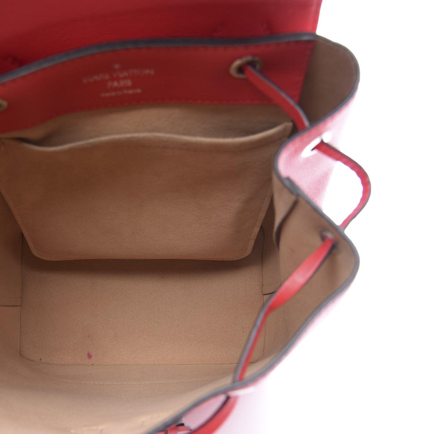 Soft Calfskin Lockme Backpack Poppy
