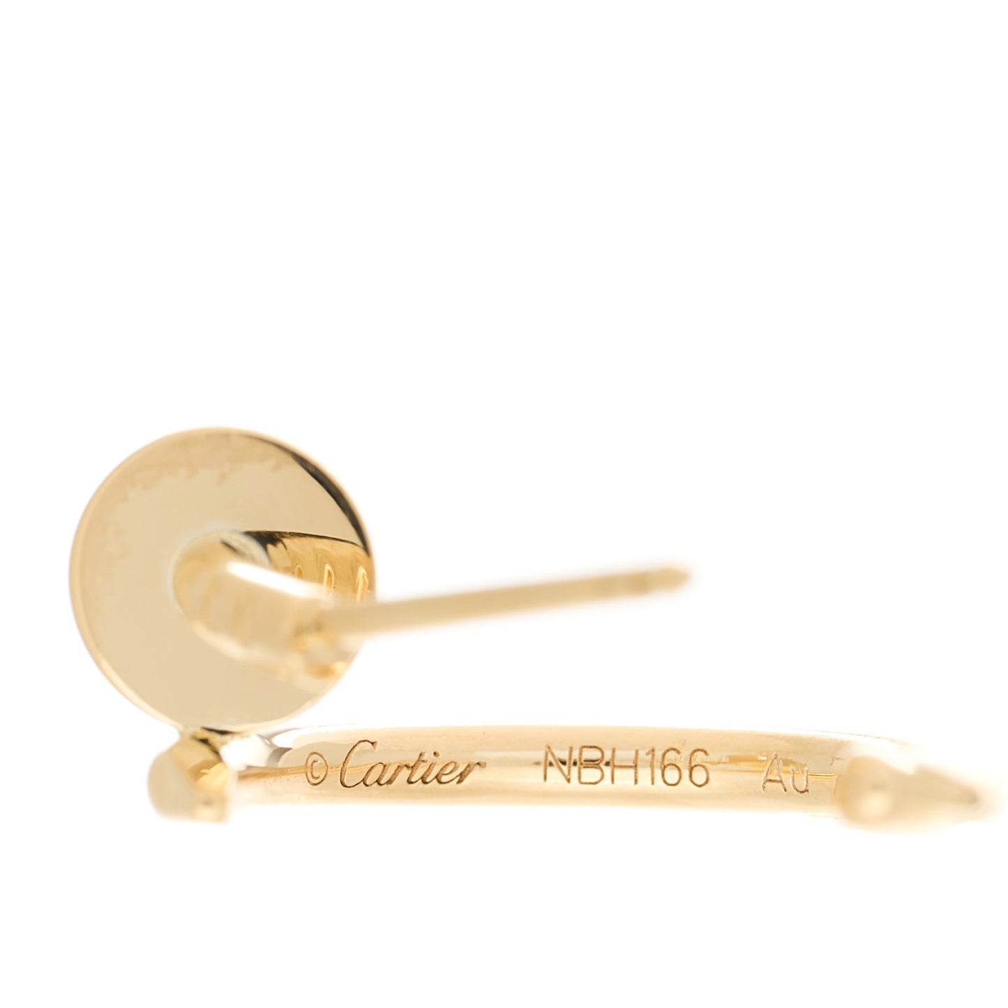 18K Yellow Gold Juste Un Clou Hoop Earrings