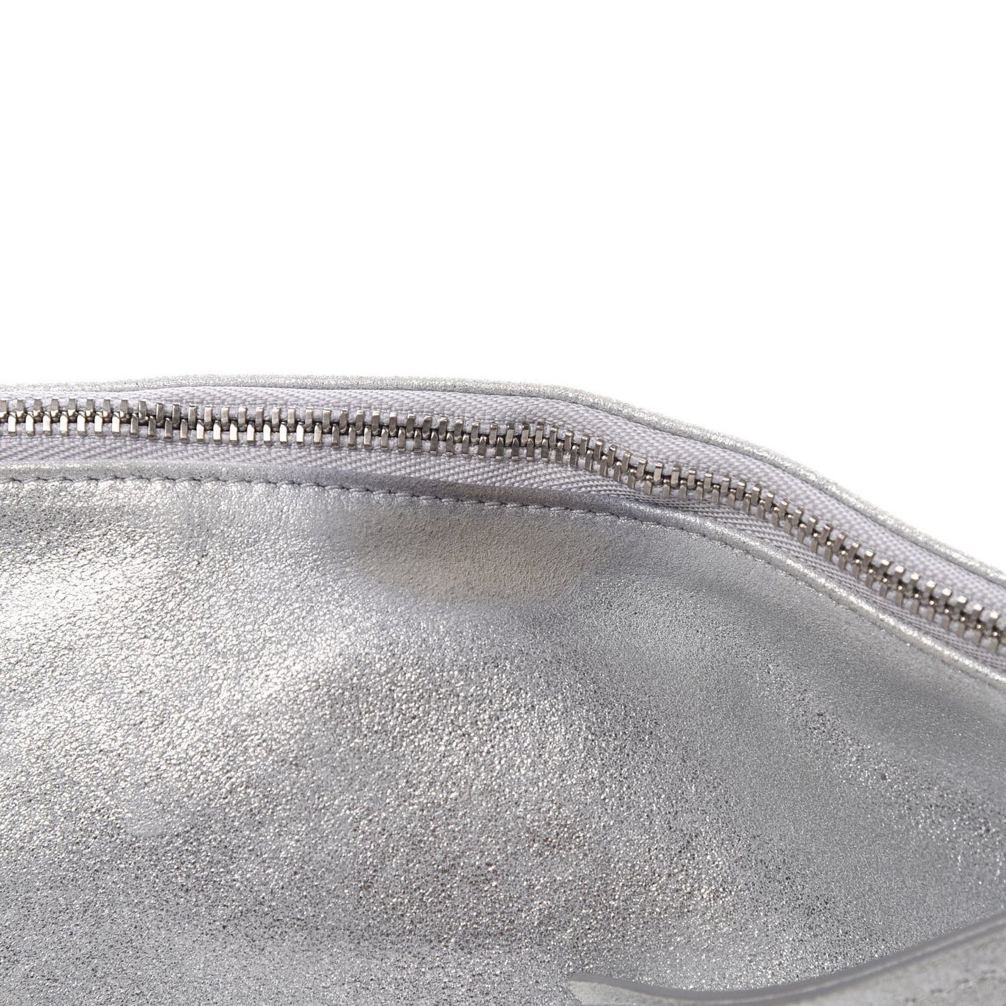 Metallic Goatskin Callie Mea Tassel Shoulder Bag Silver