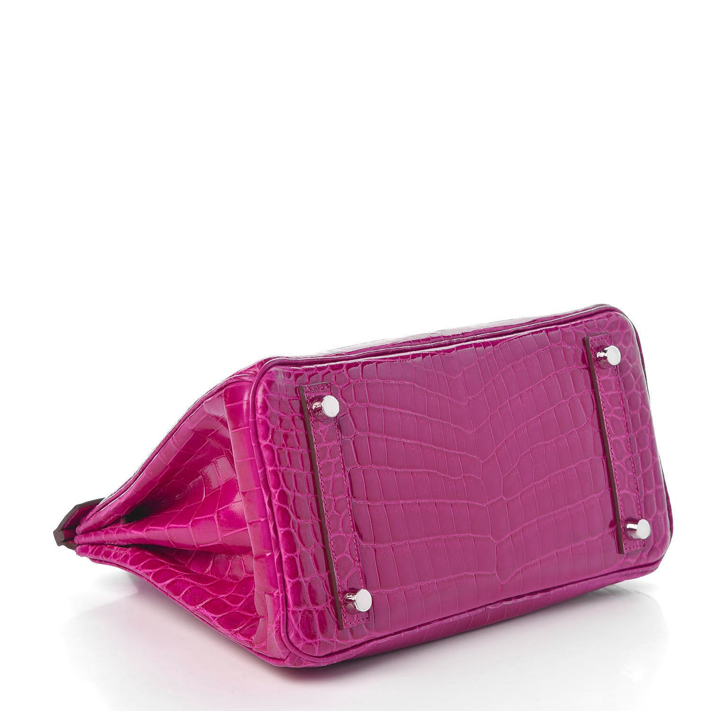 Shiny Niloticus Crocodile Birkin 25 Rose Scheherazade