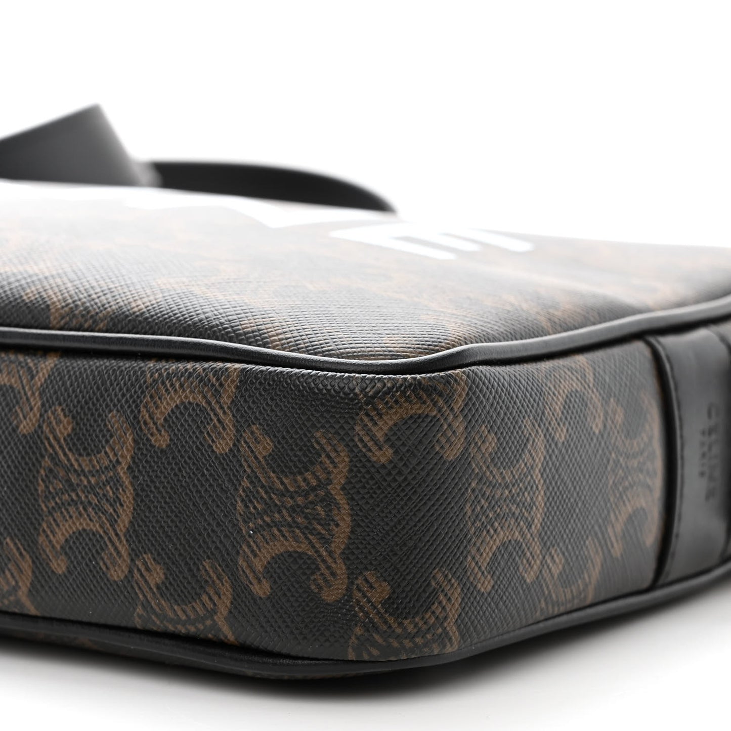 Triomphe Canvas Medium Messenger Bag Black