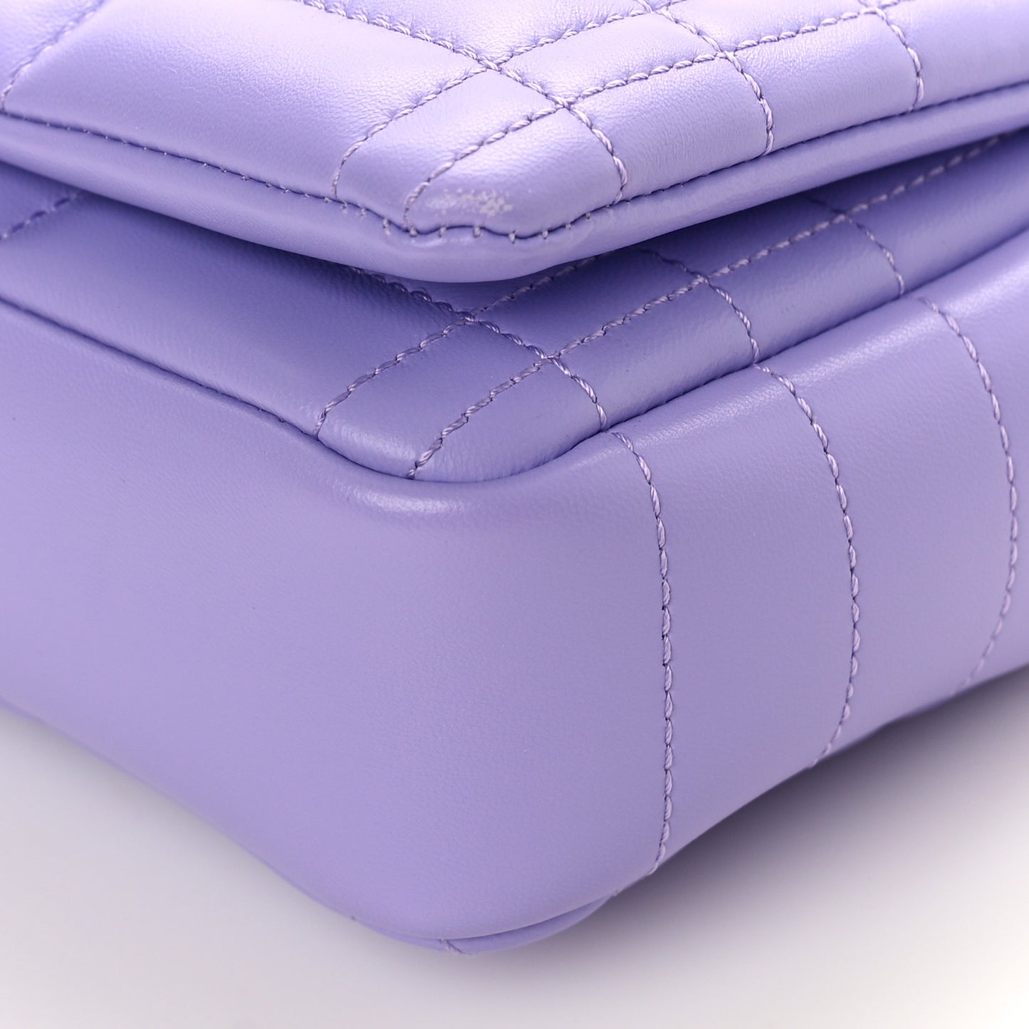 Lambskin Quilted Small Lola Bag Soft Violet