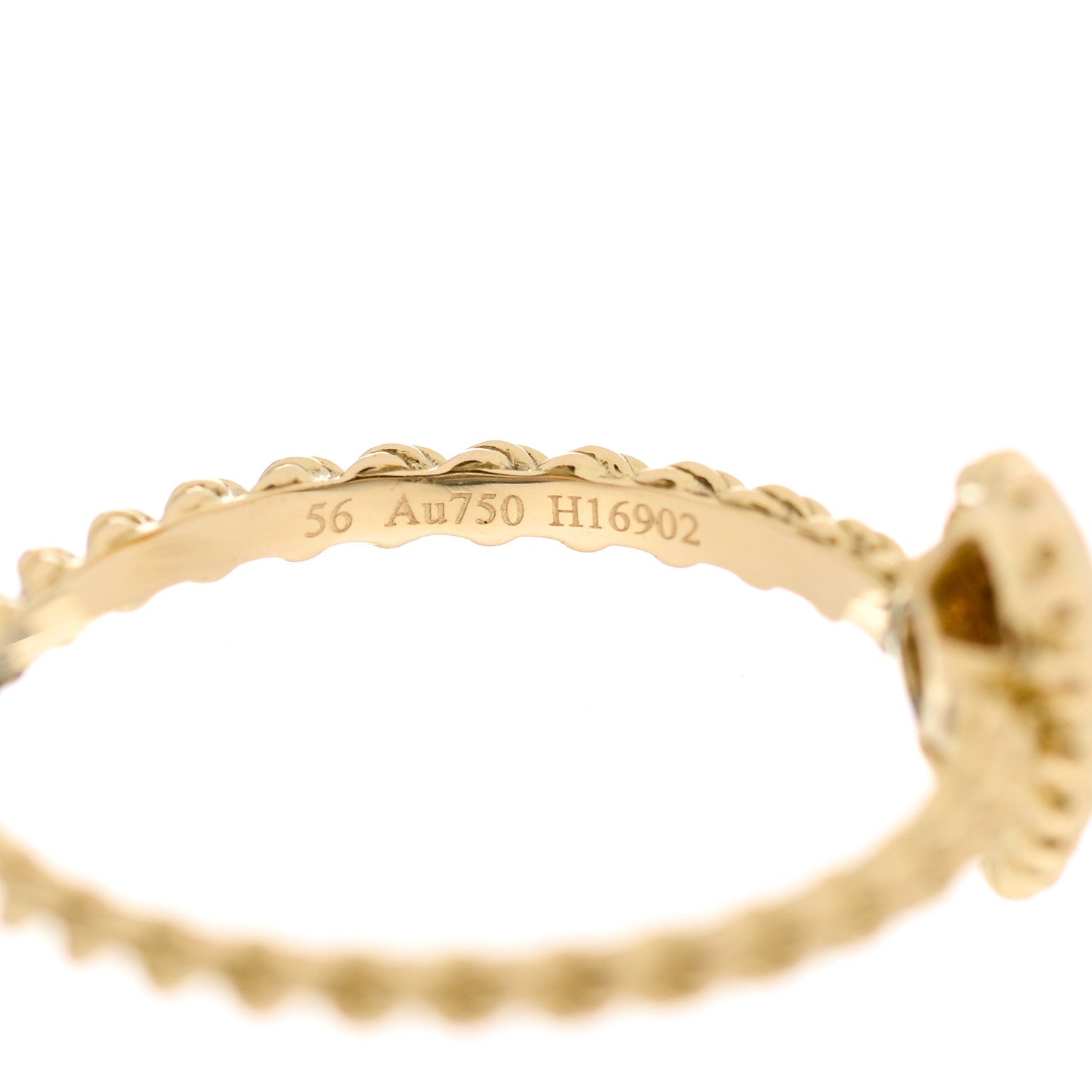 Boucheron 18K Yellow Gold Diamond XS Serpent Boheme Ring 56 7.5 5 of 5