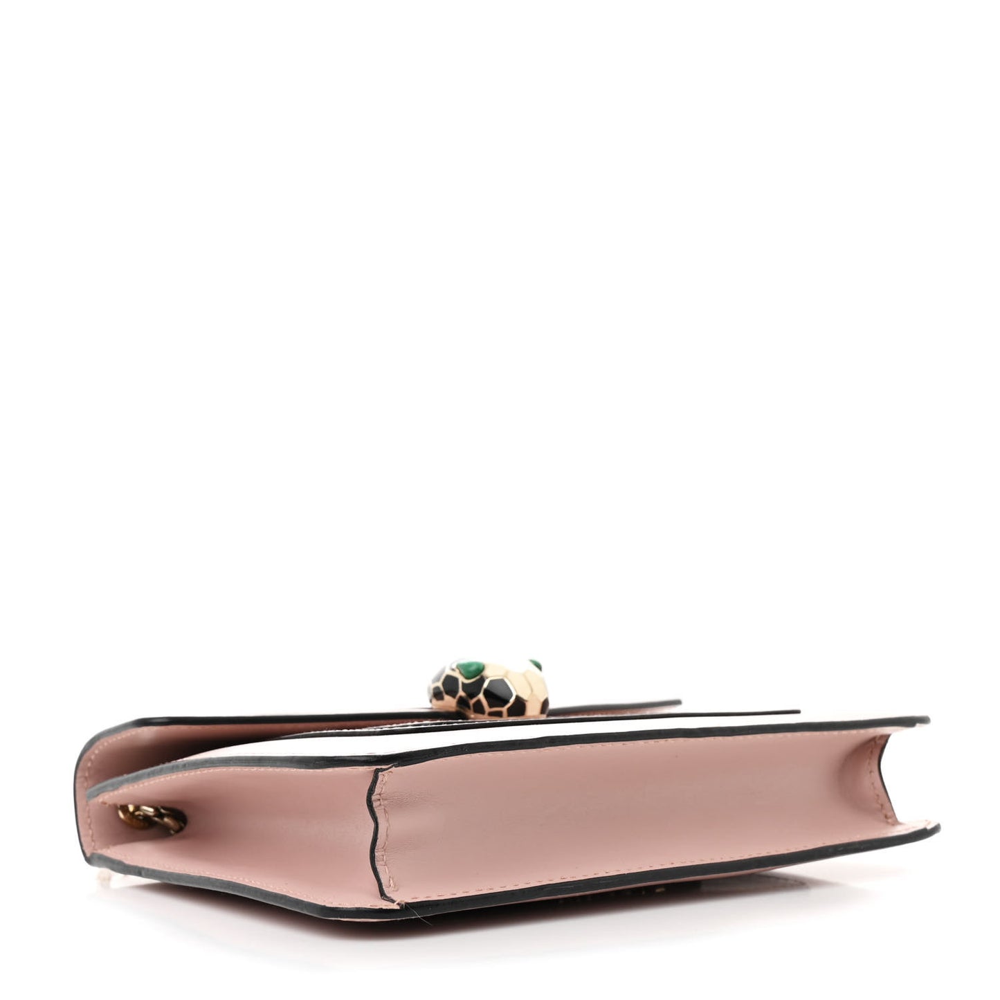 Calfskin Small Serpenti Forever Snake Strap Crossbody Bag Light Pink