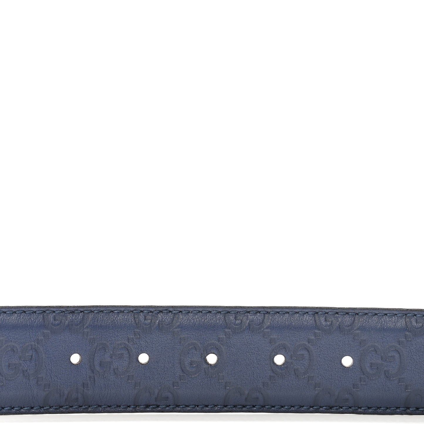 Guccissima Signature Interlocking G 40mm Belt 85 34 Navy