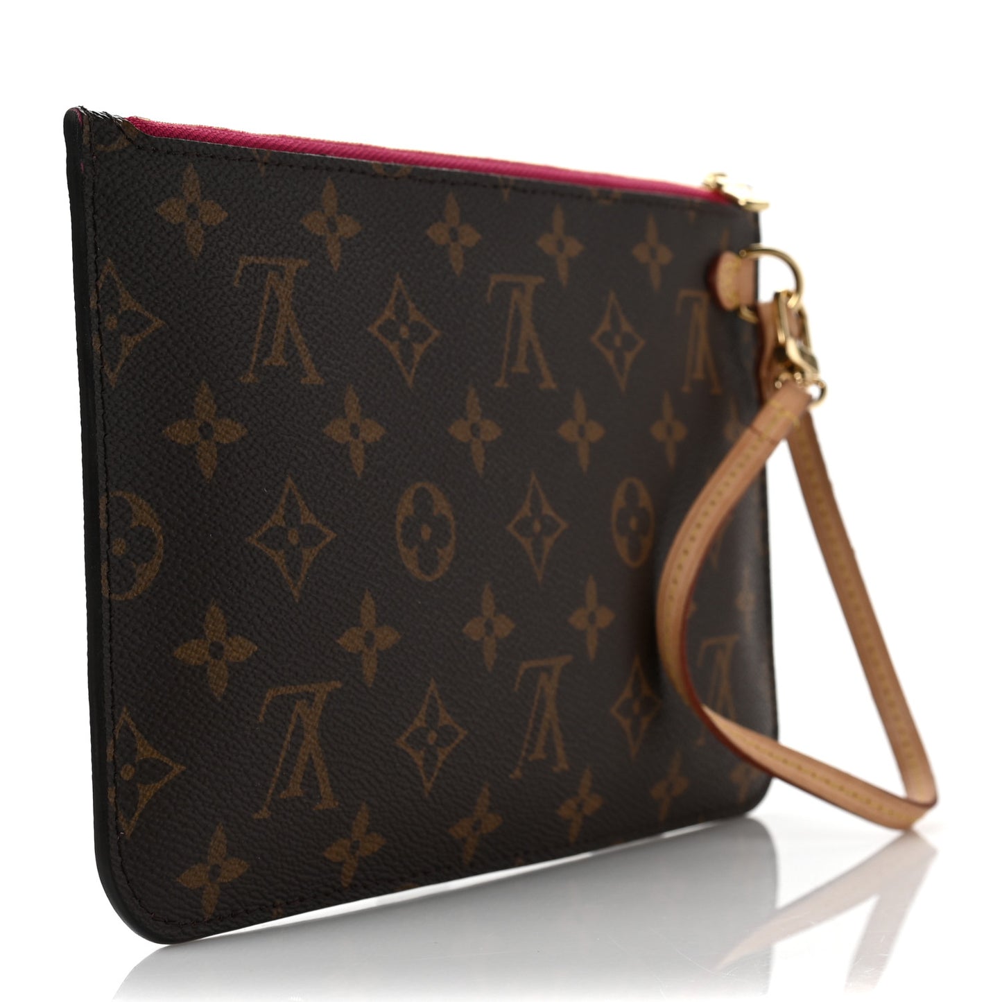 Monogram Neverfull MM GM Pochette Fuchsia