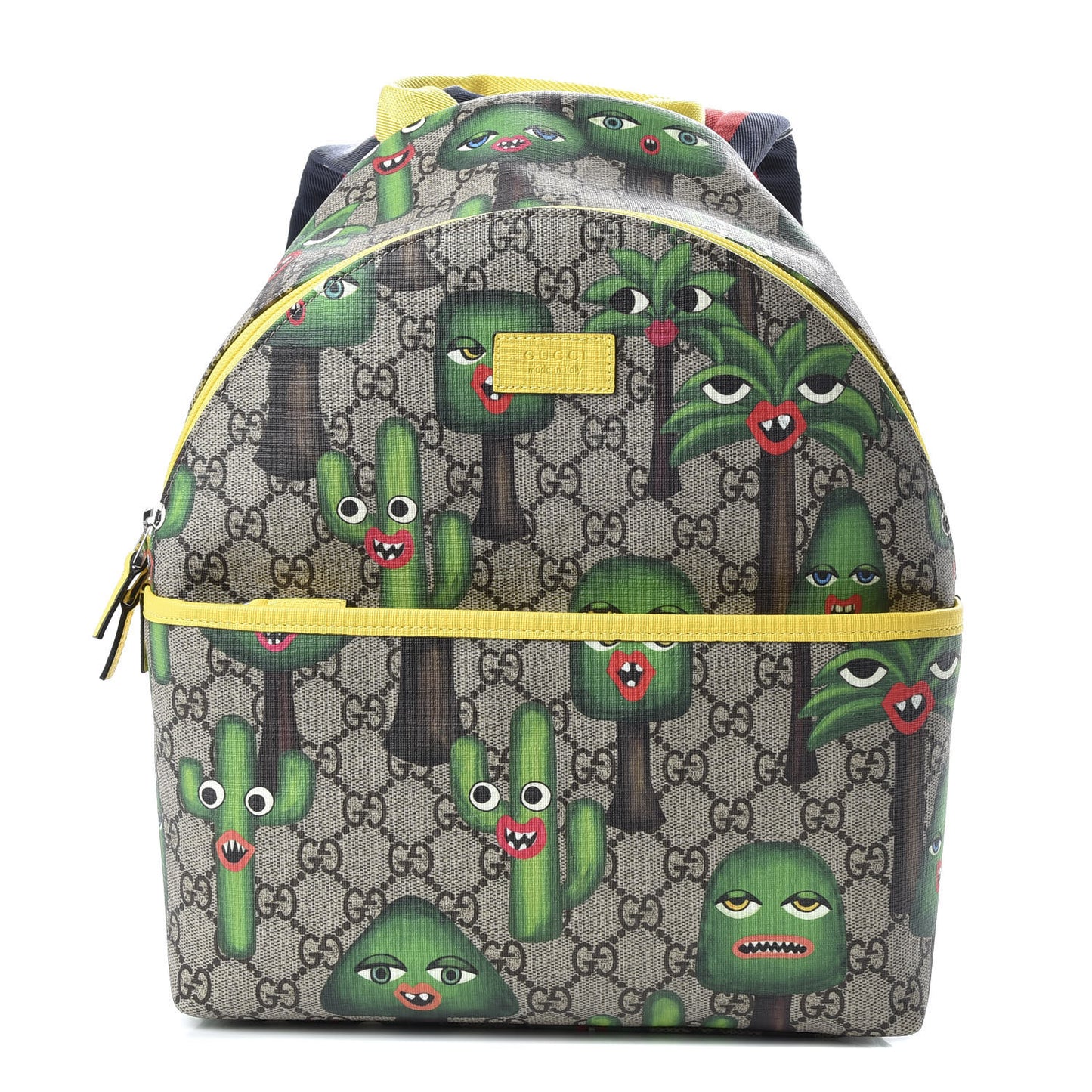 GG Supreme Monogram Smiling Plants Childrens Backpack