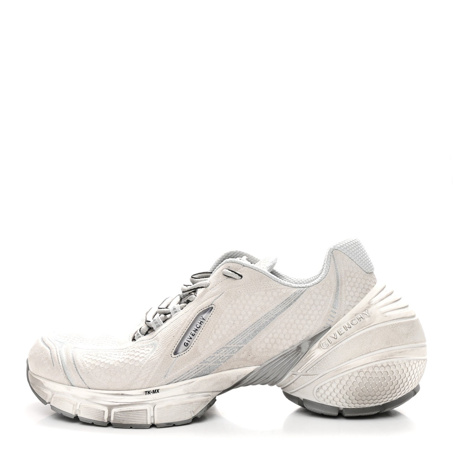 Givenchy Suede Calfskin TK MX Sneakers 44 Light Grey 1830841