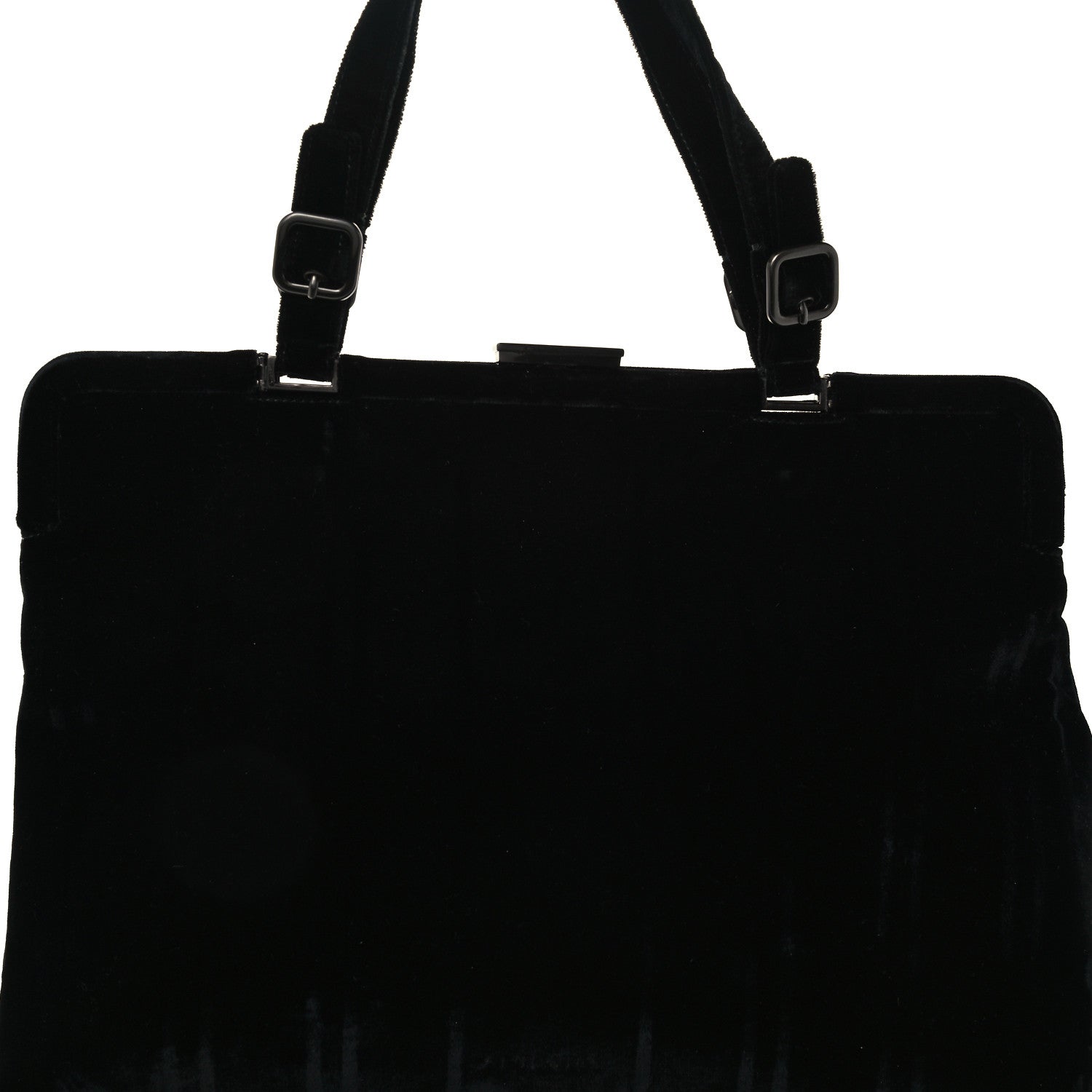 Prada Velvet Frame Bag Black 9 of 11