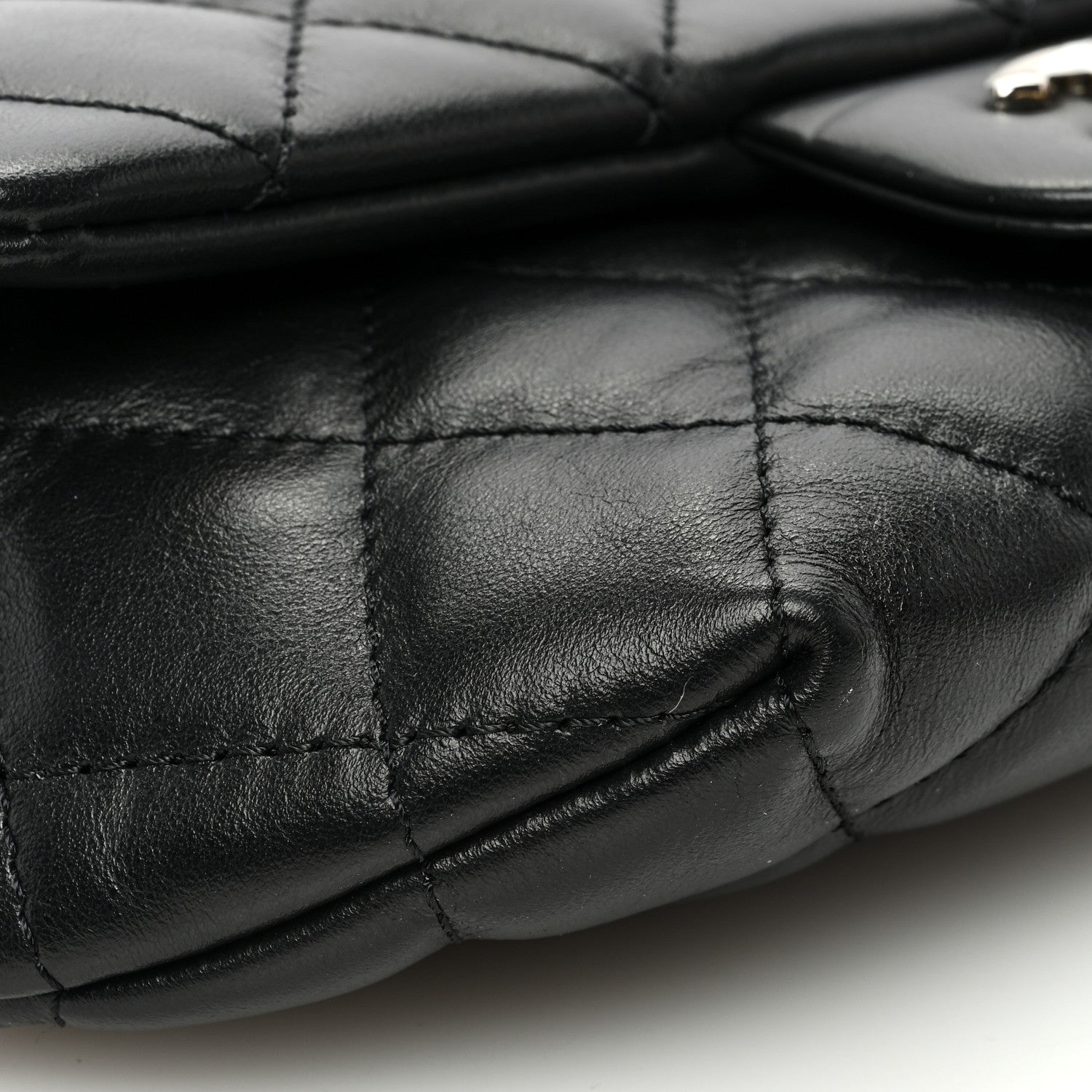 Chanel Calfskin Quilted CC Uniform Flap Belt Bag Black 10 of 10