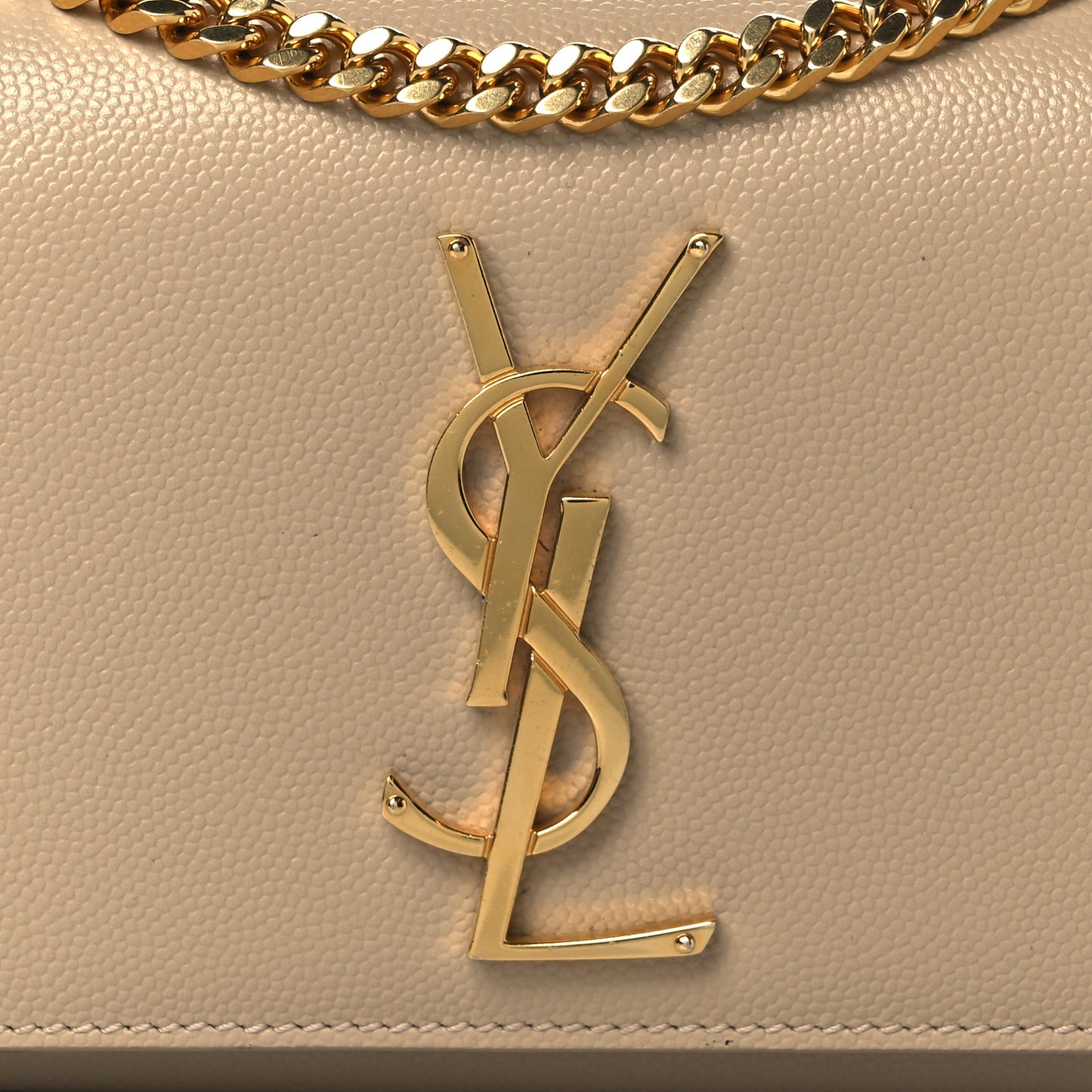 Grain De Poudre Small Monogram Kate Satchel Nude Powder