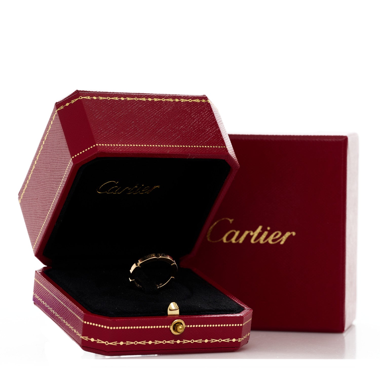 Cartier 18K Yellow Gold 2.5mm Maillon Panthere Wedding Band Ring 52 6 6 of 6