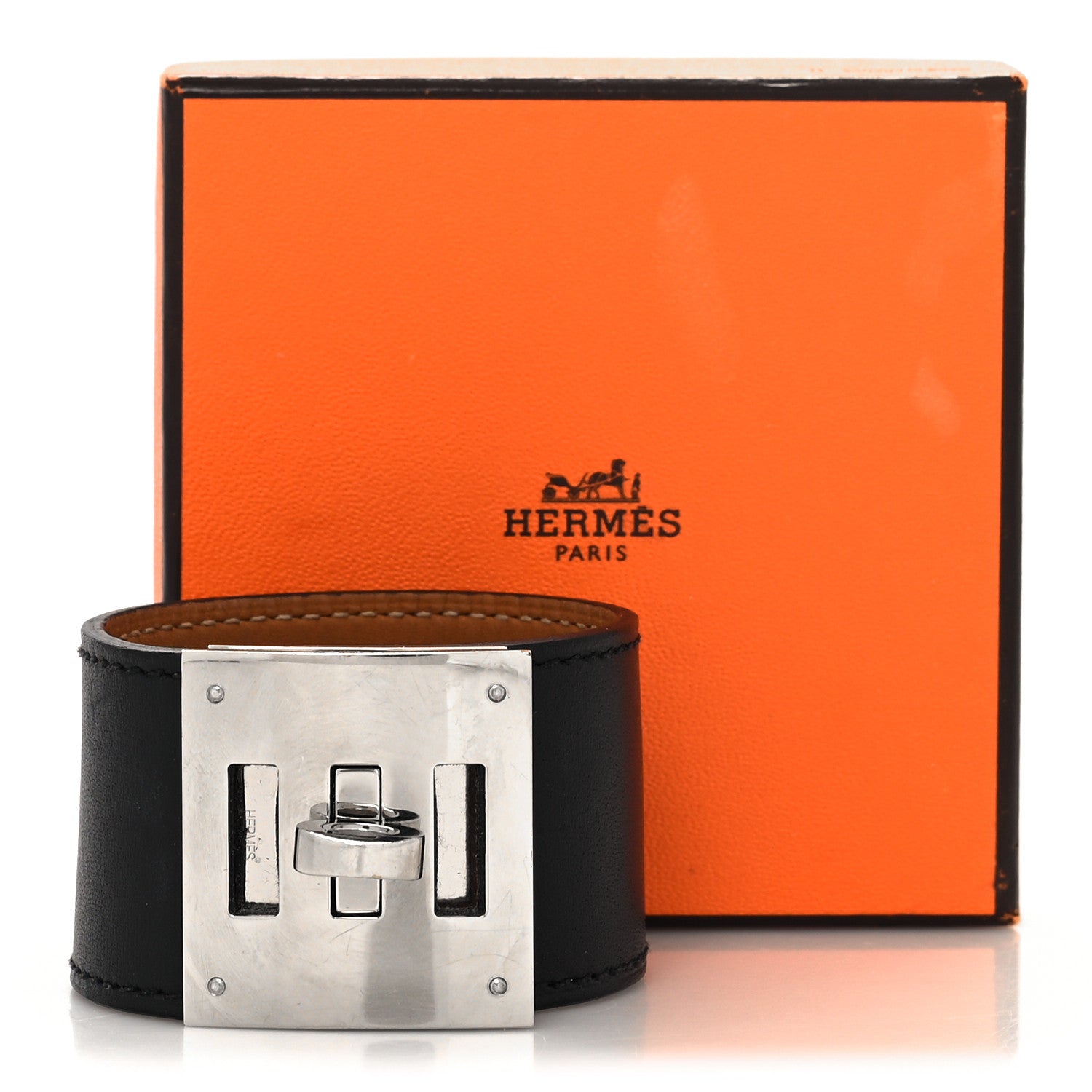 Hermes Swift Kelly Dog Bracelet Black 6 of 6
