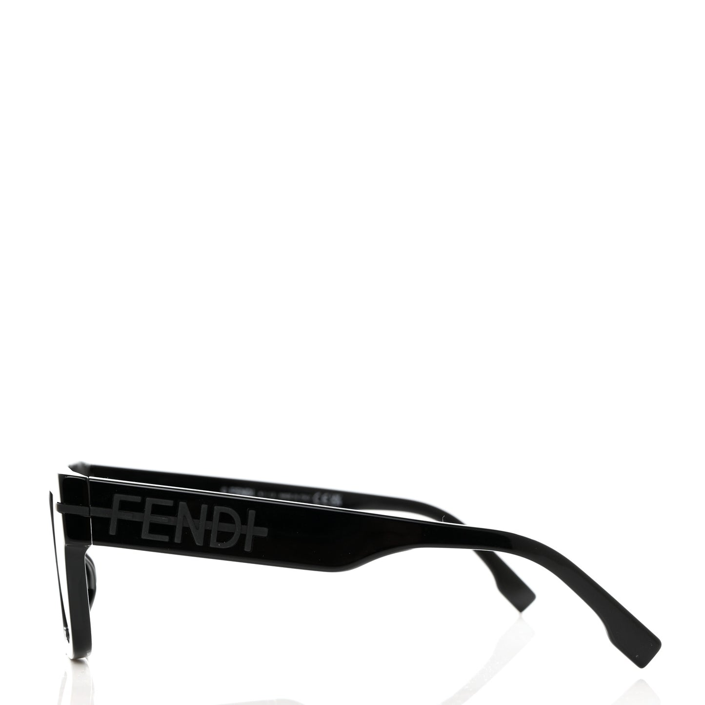 Acetate Fendigraphy Square Sunglasses FE40078I Black