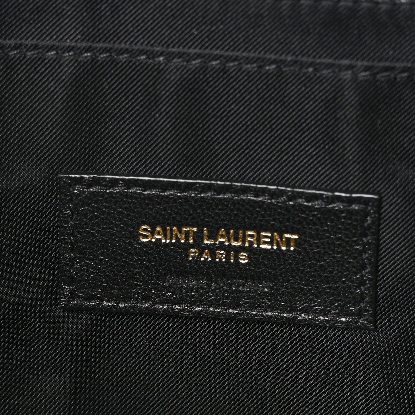 Lambskin Quilted Gaby Cosmetic Pouch Black