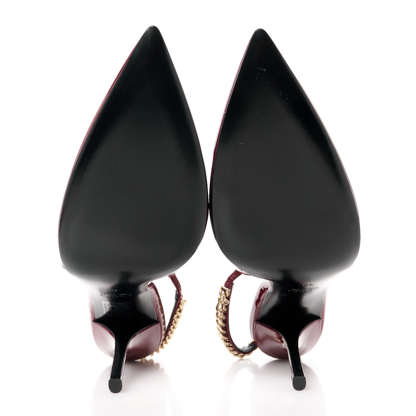 Patent Signoria Slingback Pumps 40 Rosso Ancora