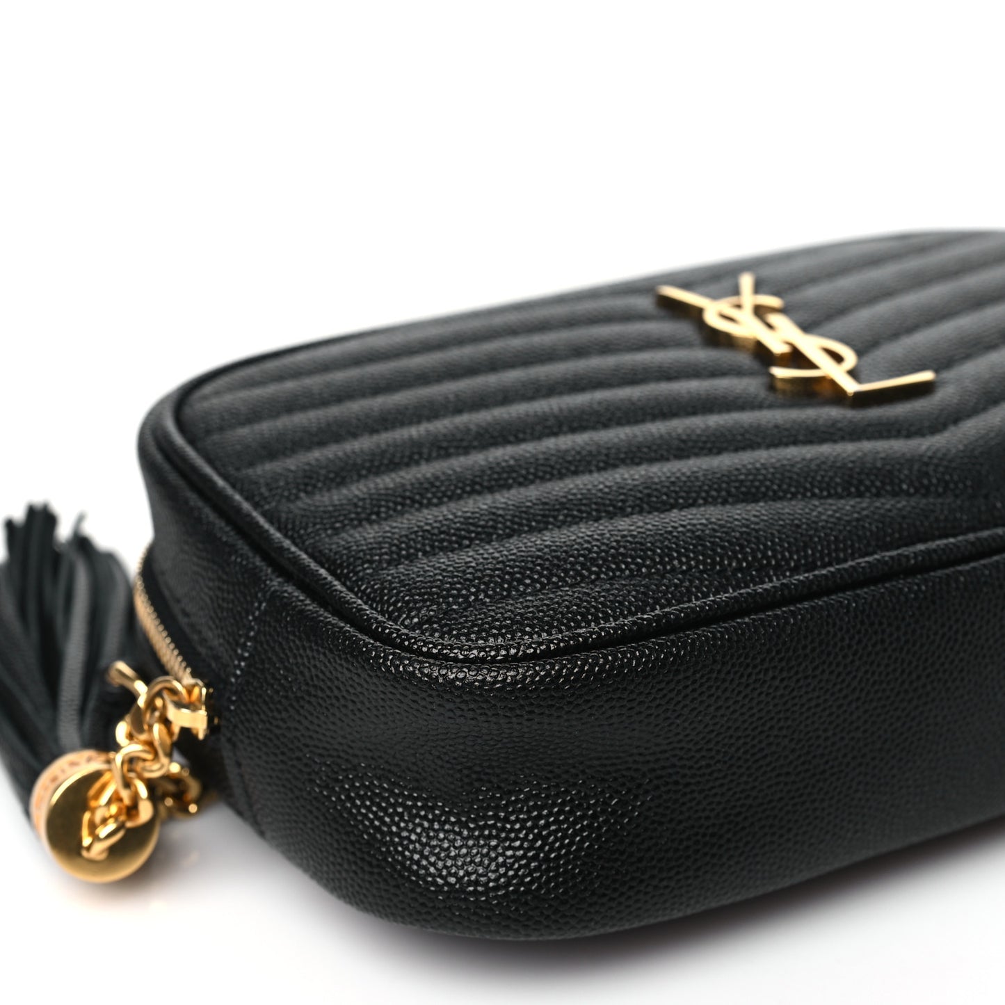 Grain De Poudre Matelasse Monogram Mini Lou Camera Bag Black