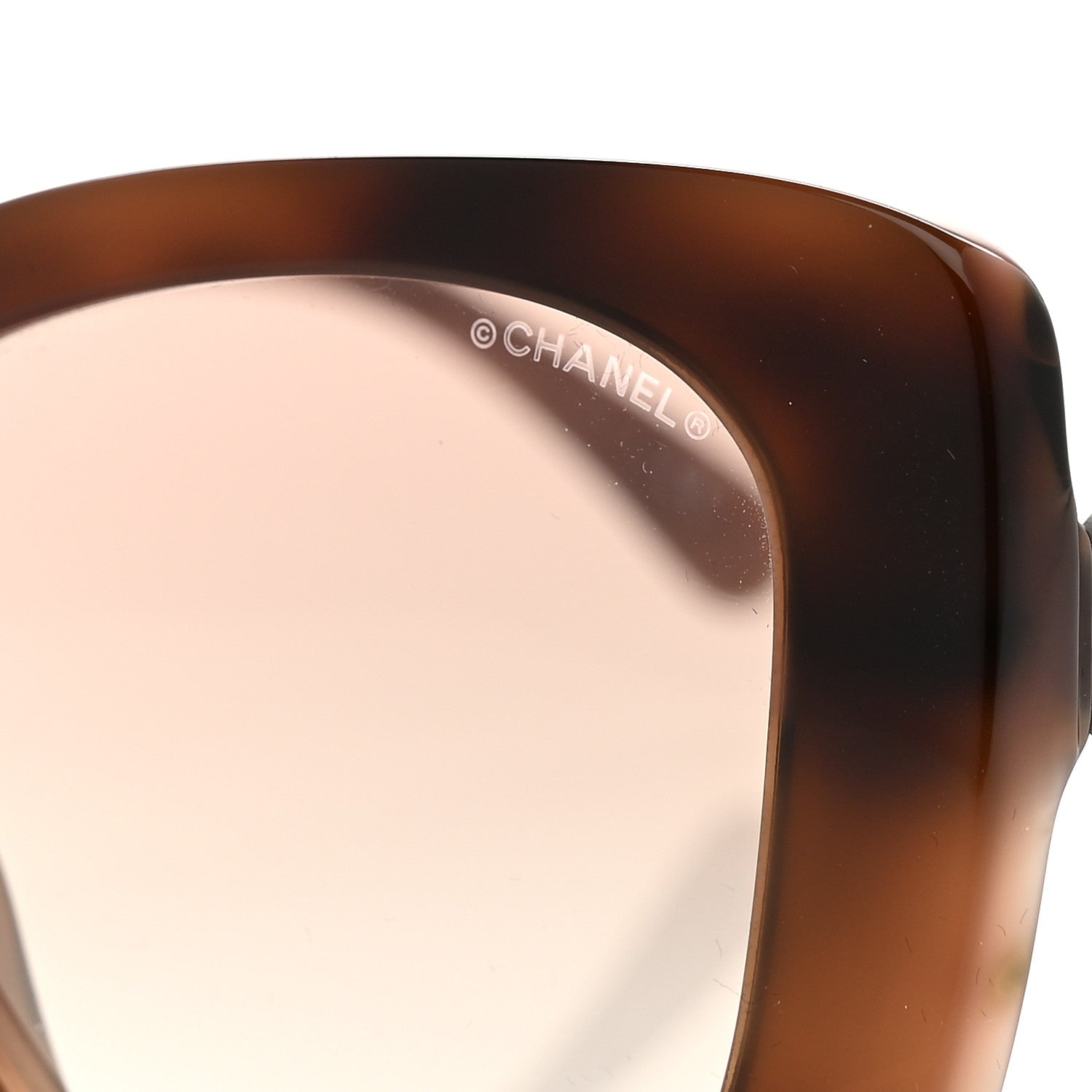 Chanel Acetate Strass Square Sunglasses 5422 Tortoise 6 of 7