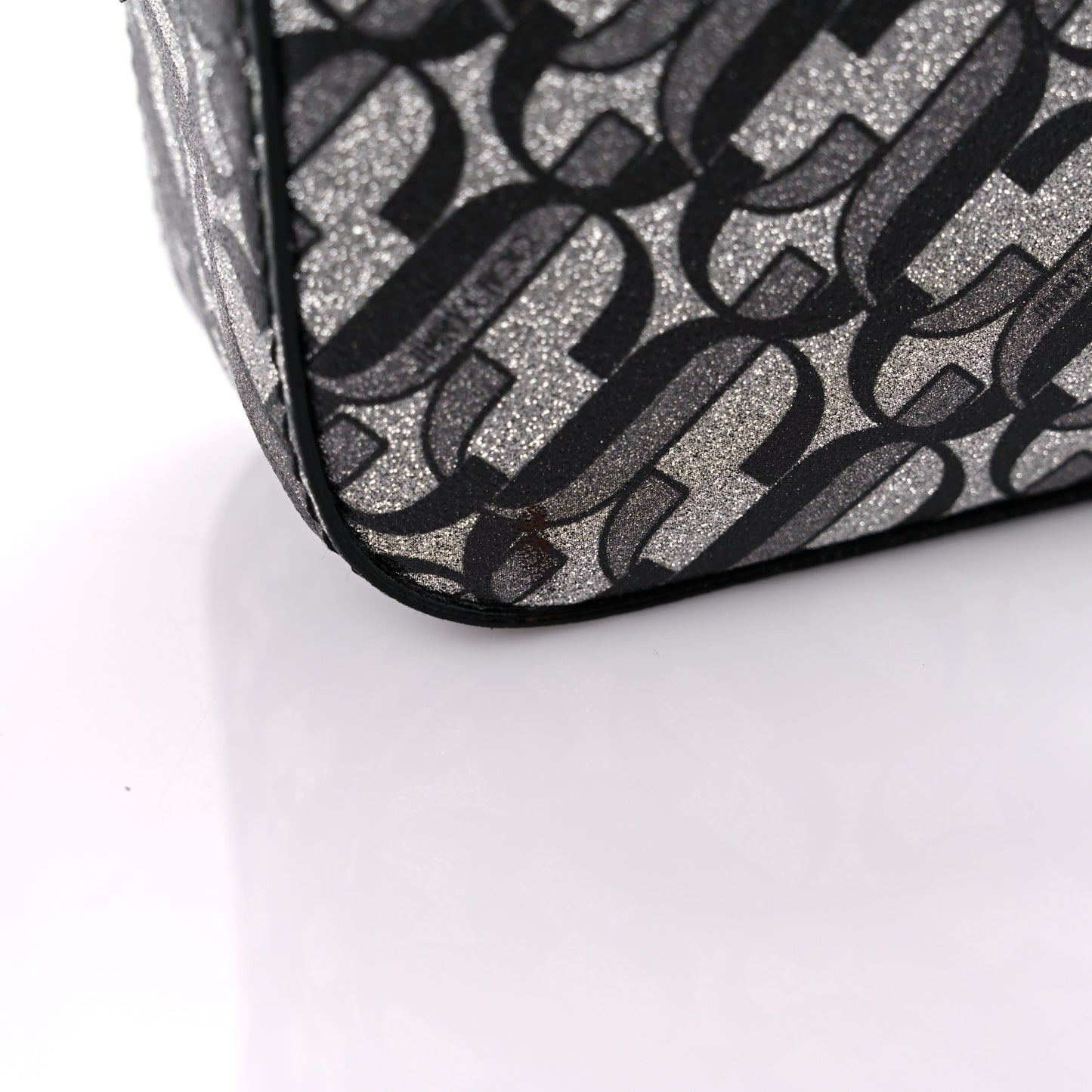 Glitter JC Logo Camera Bag Silver Black