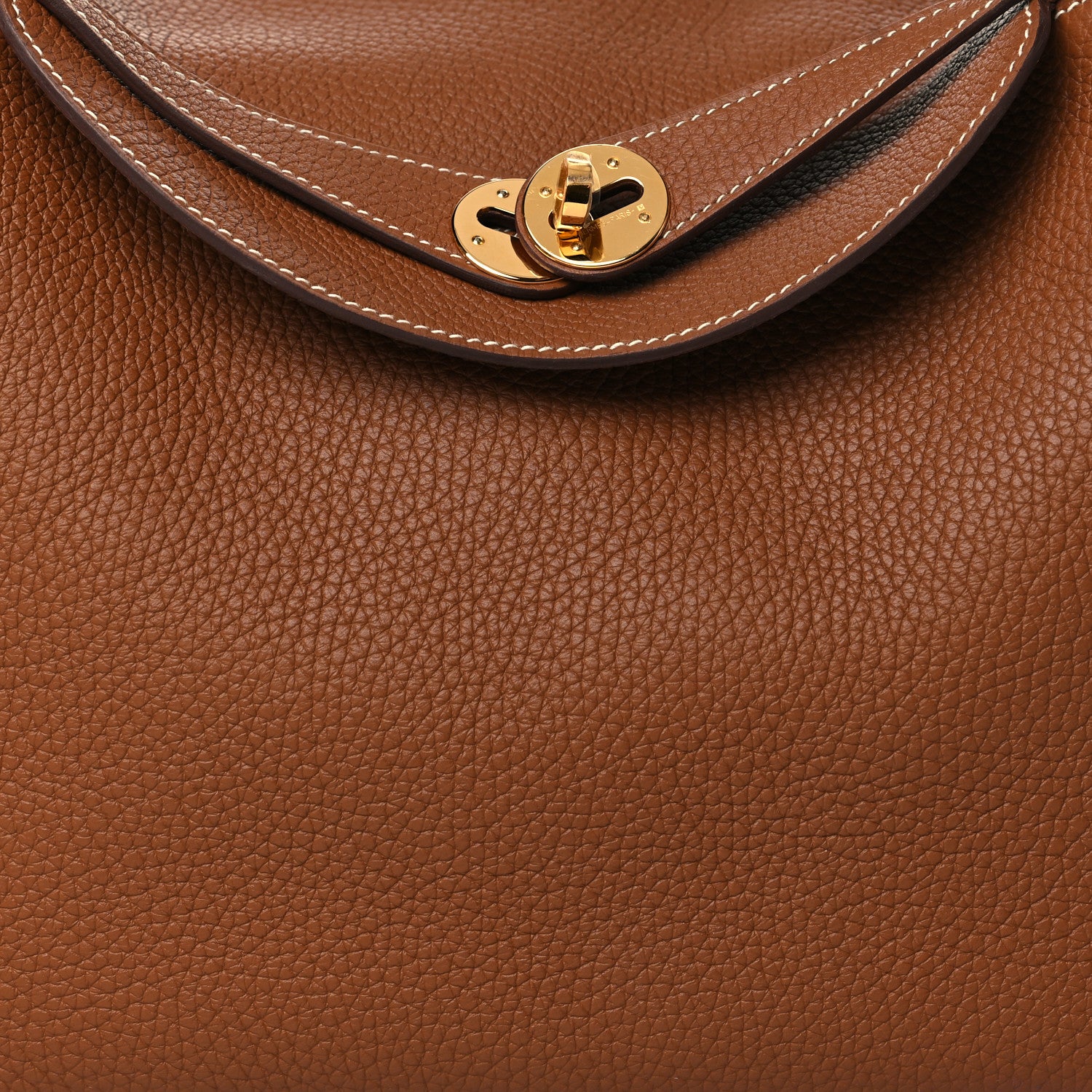 Hermes Taurillon Clemence Lindy 30 Gold 8 of 11