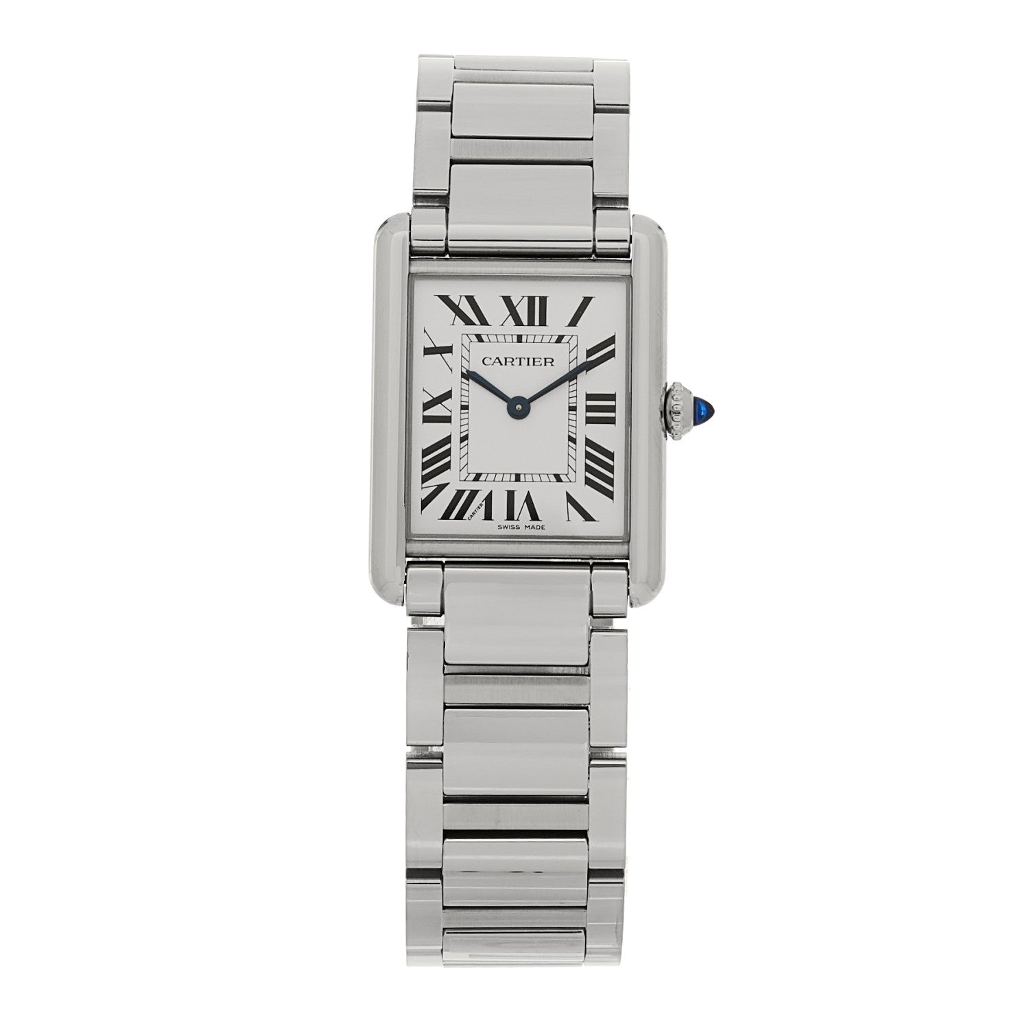 Cartier Stainless Steel 25mm Must de Cartier Tank Quartz Watch