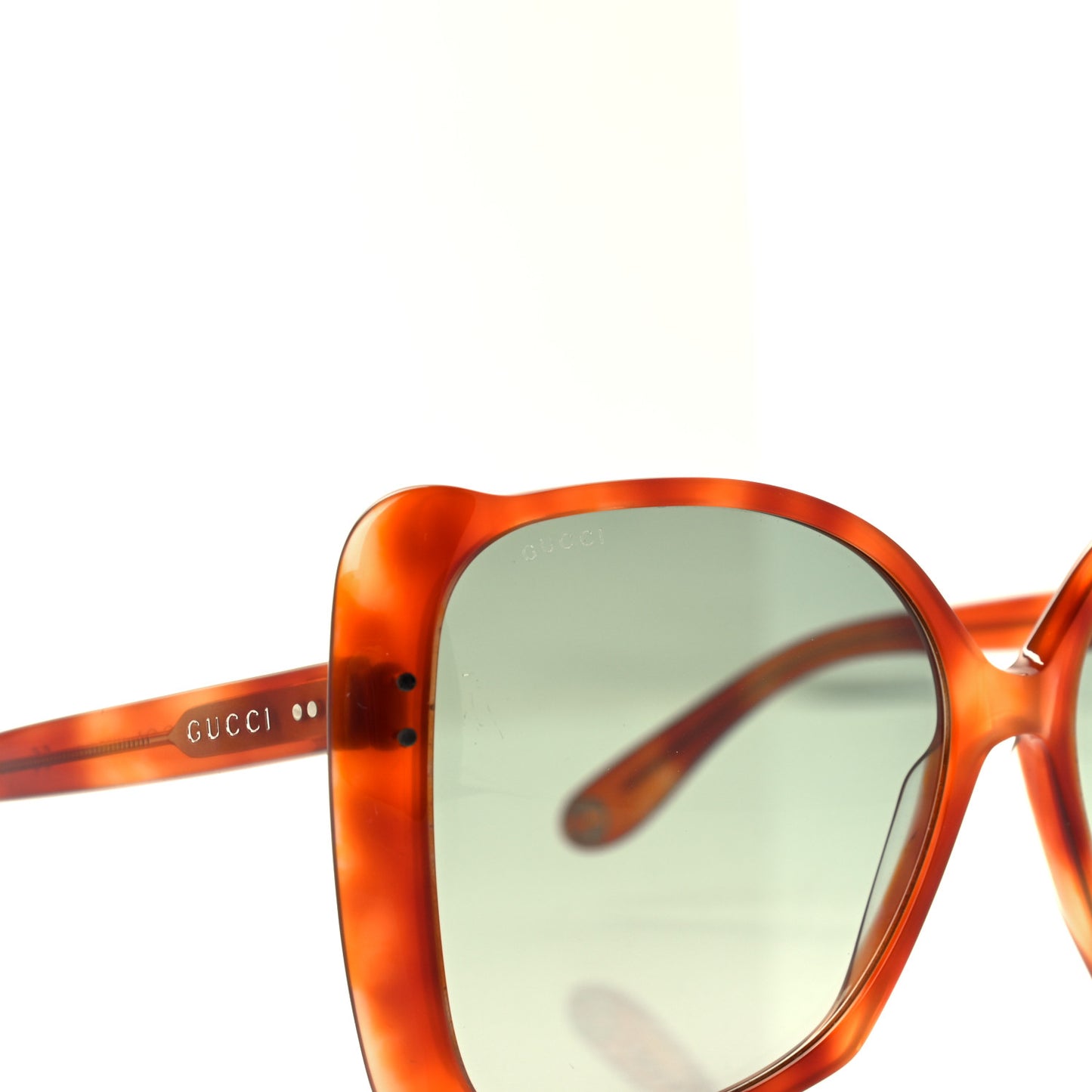 Acetate Oversize Square Frame GG0471S Sunglasses Havana Green