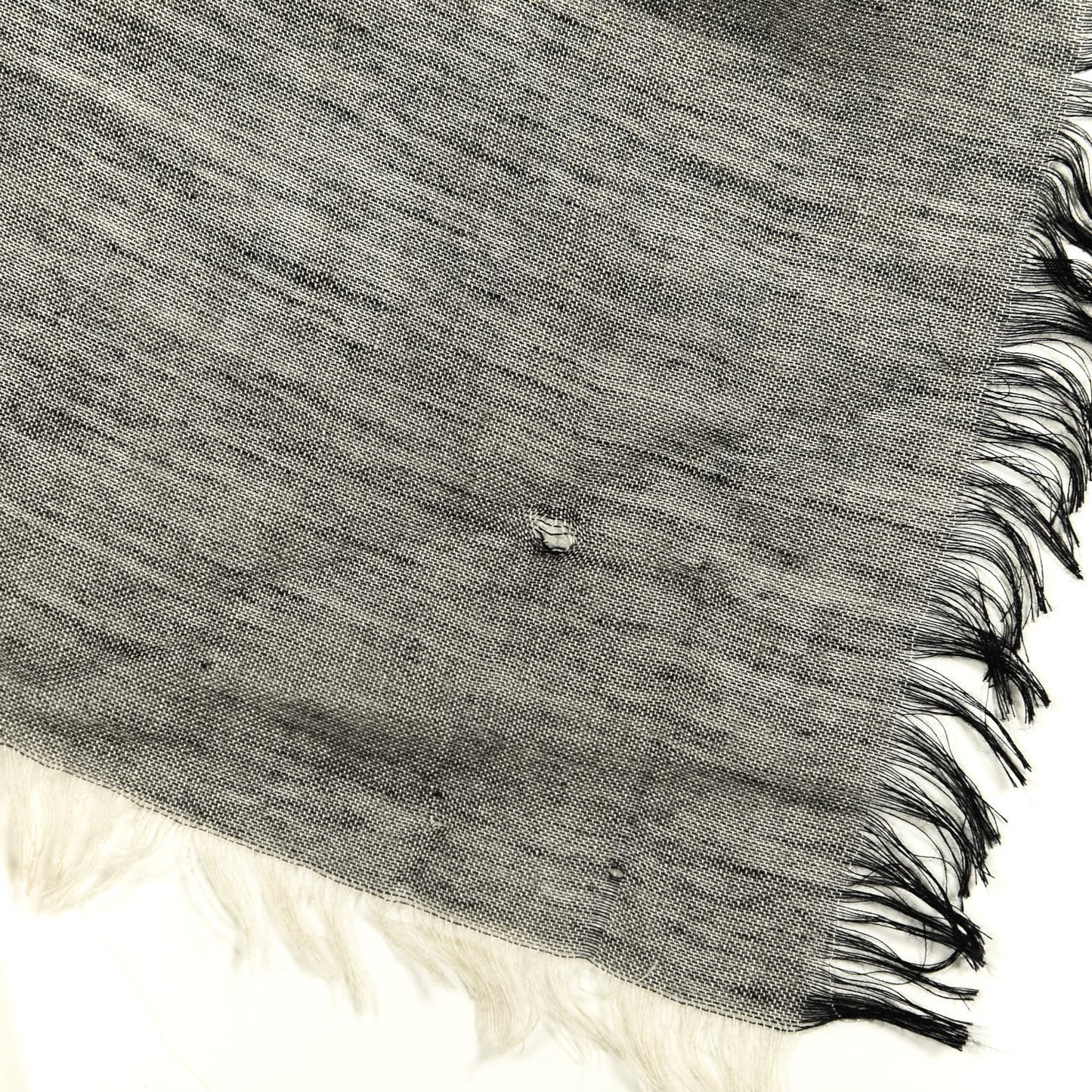 Modal Wool Relaxed Mega Check Square Scarf Dark Trench