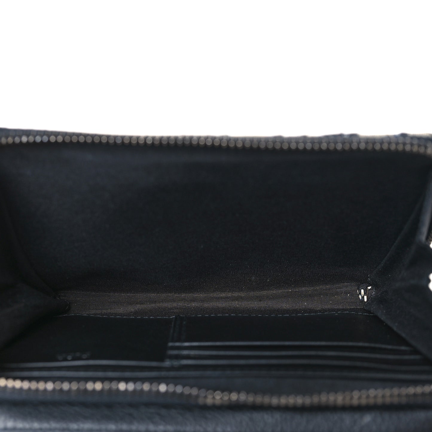 Oblique Pouch Beige Black