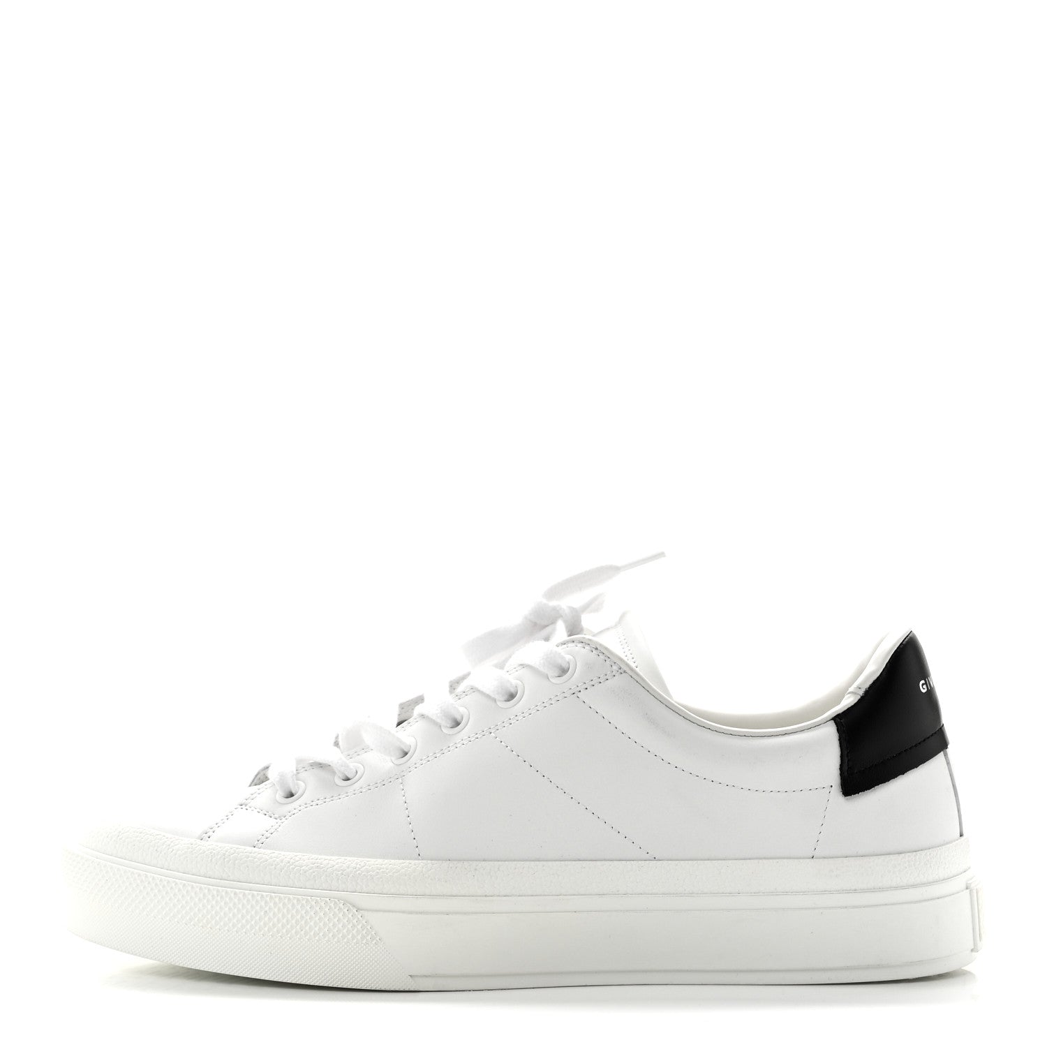 Givenchy Calfskin Womens City Sport Sneakers 40 White Black