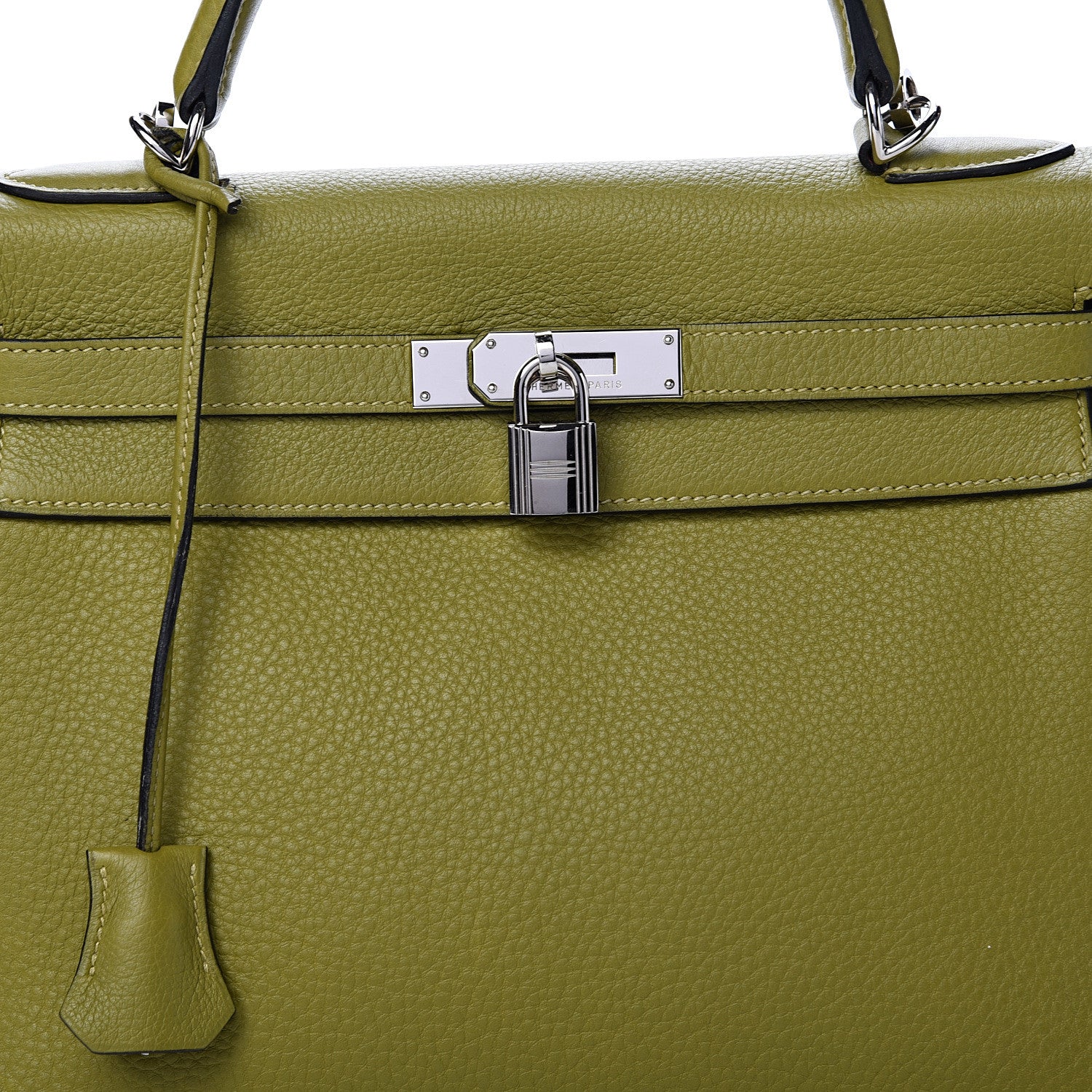 Hermes Togo Kelly Retourne 32 Vert Chartreuse 7 of 14