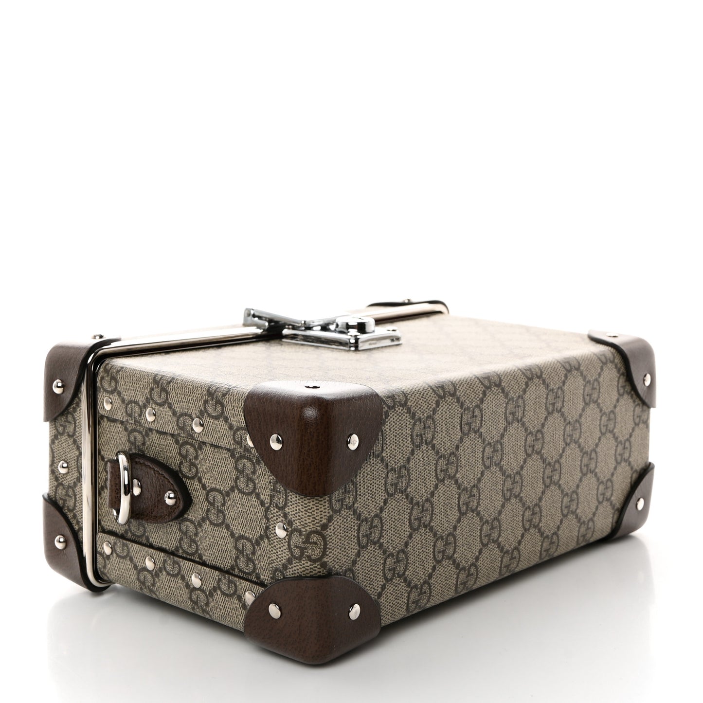 GG Supreme Monogram Globe-Trotter Beauty Case Brown