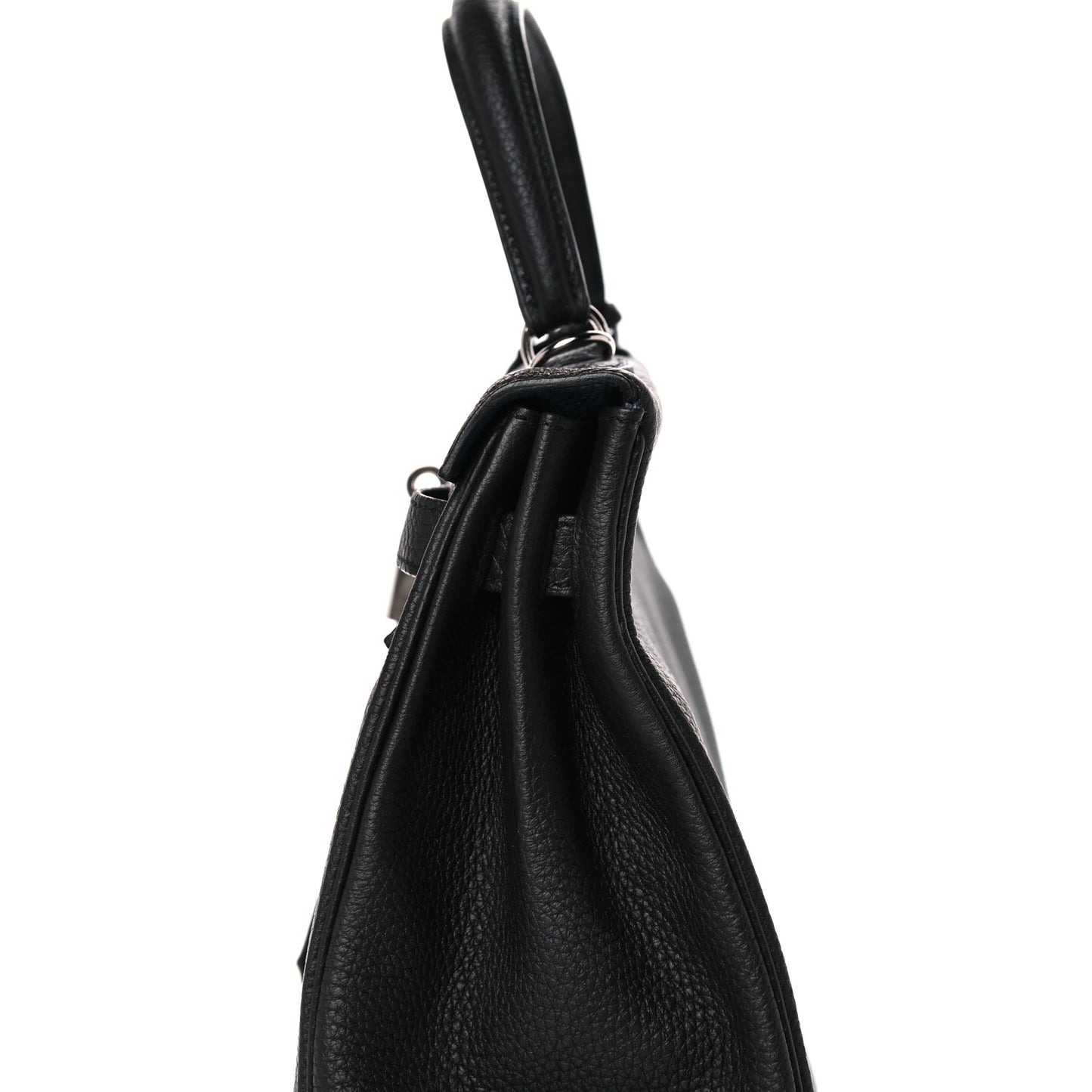 Togo Verso Kelly Retourne 35 Black Bleu Agate