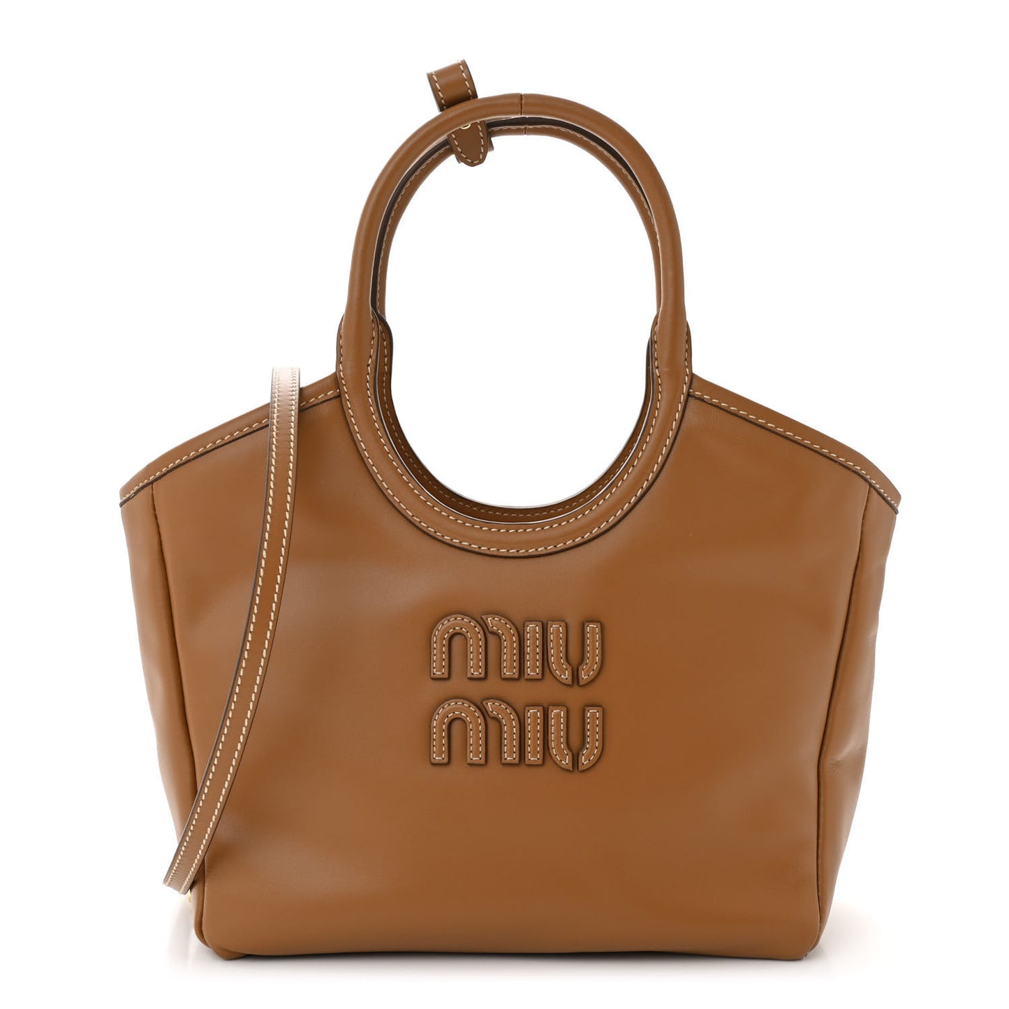 Soft Calf Softy Small Ivy Tote Bag Caramel