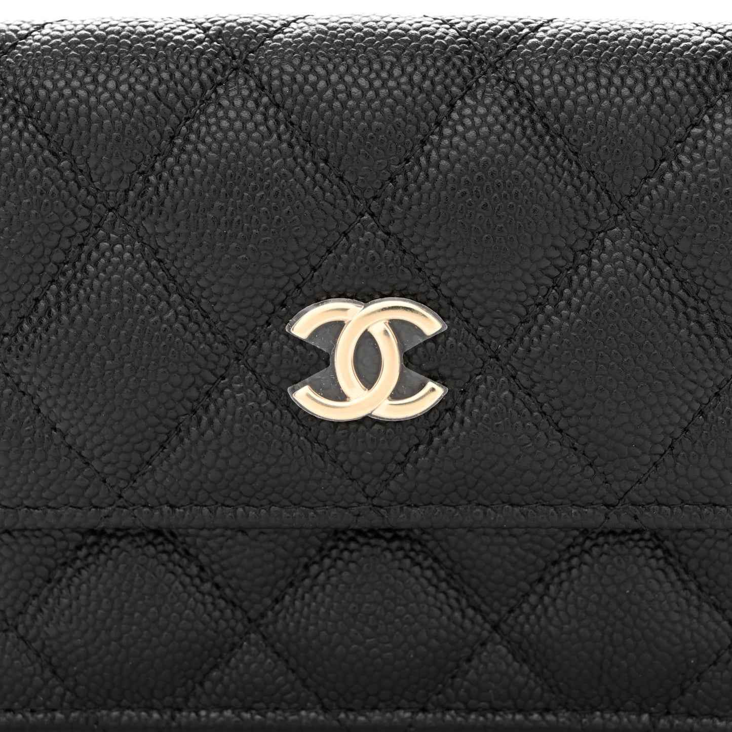 Caviar Quilted Bow Belt Bag Black