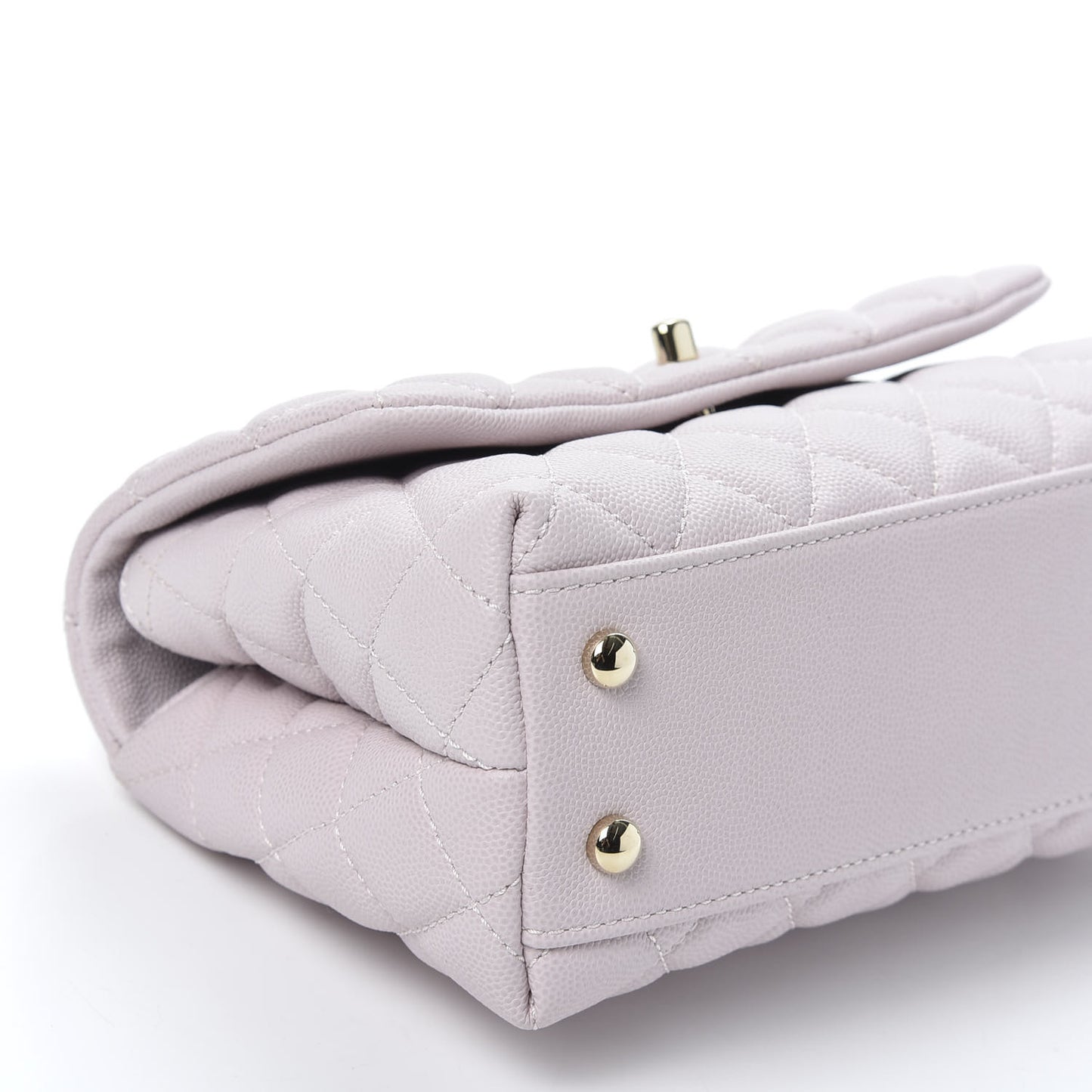 Caviar Quilted Mini Coco Handle Flap Lilas Lilac