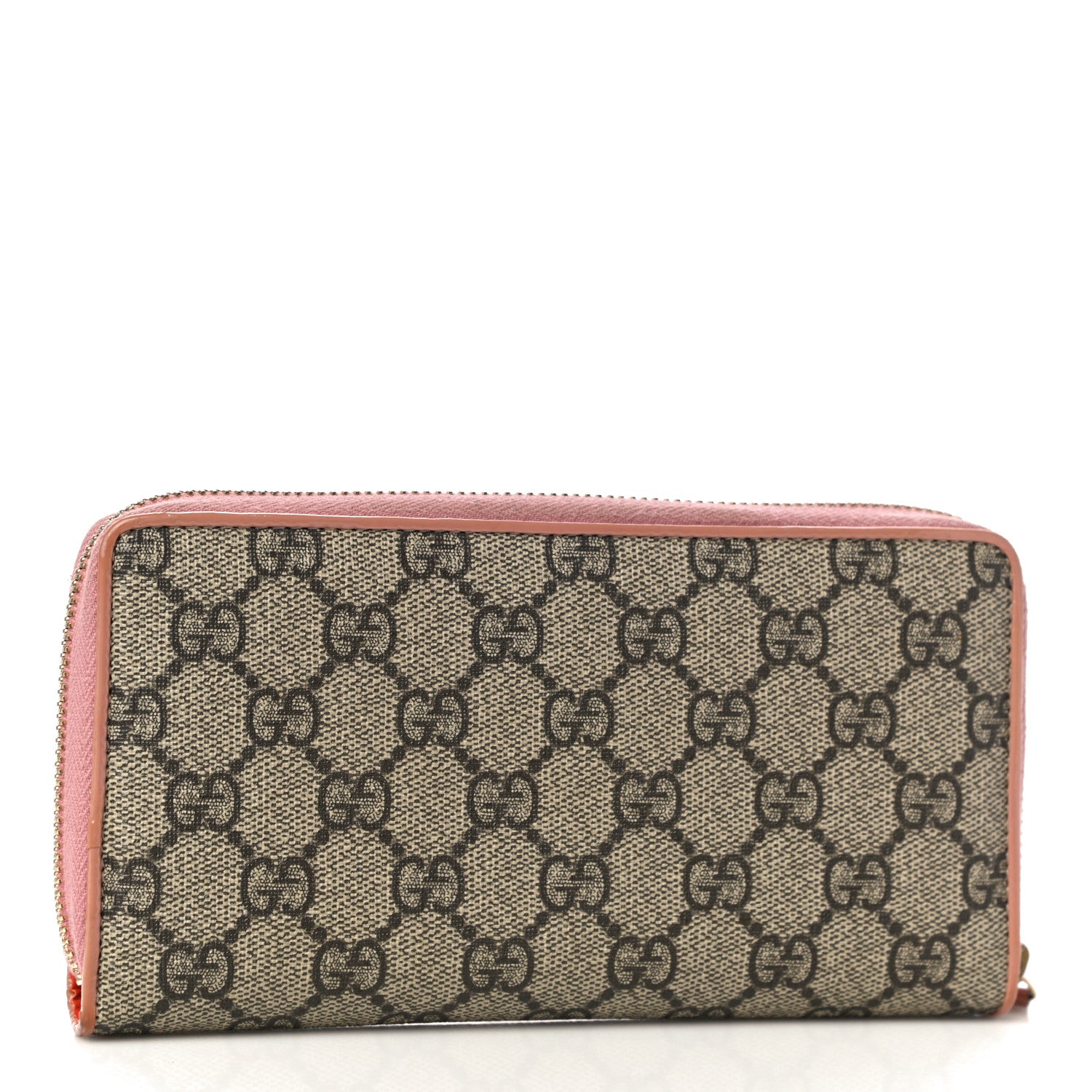 Gucci Monogram Bow Zip Around Wallet Pink 3 of 16