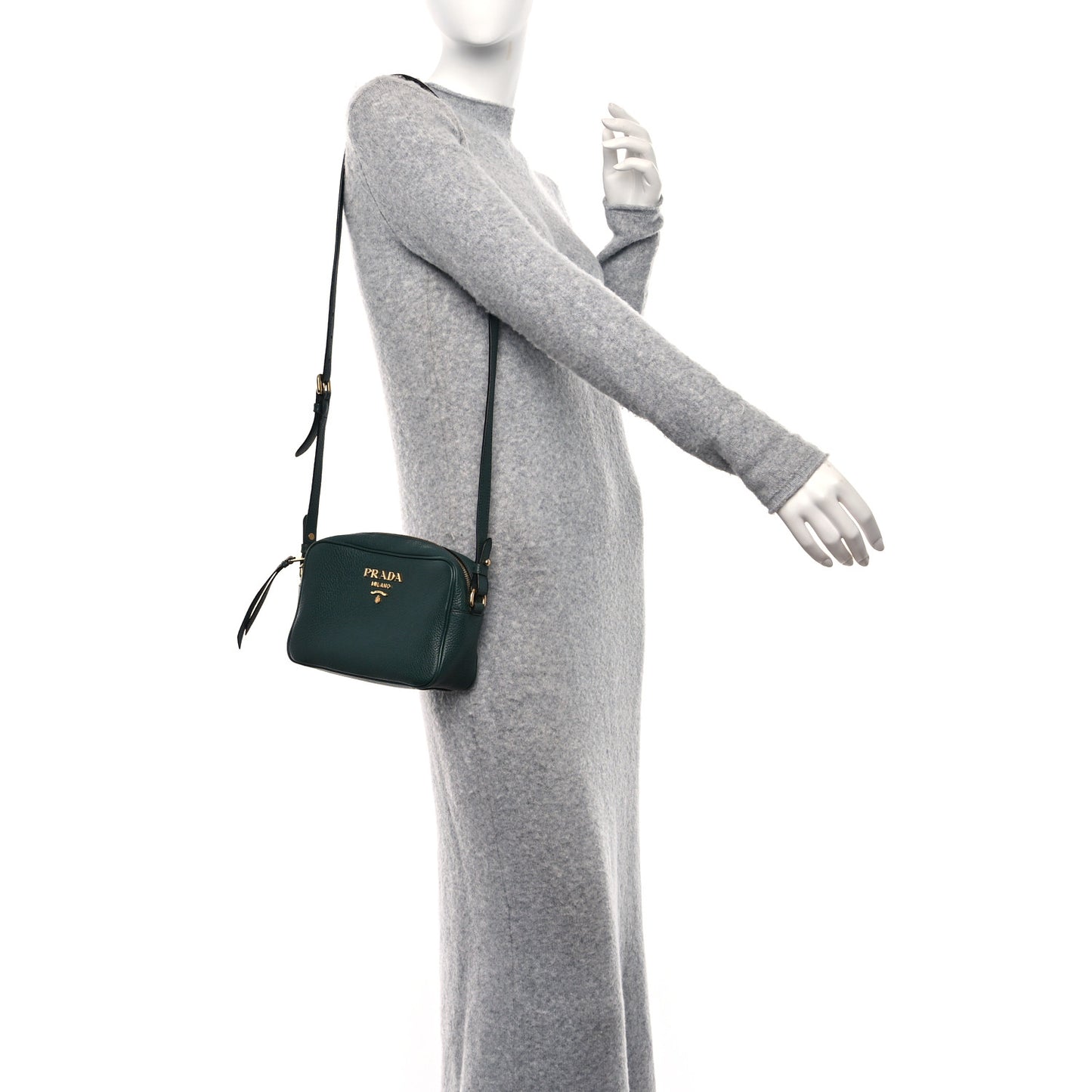 Vitello Phenix Camera Bag Smeraldo