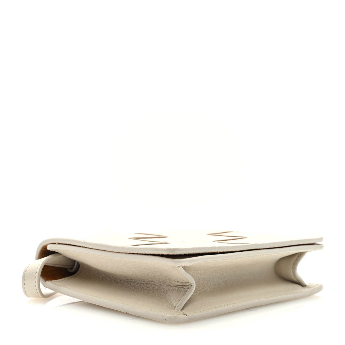Lambskin Maxi Intrecciato Mini Cassette Crossbody Bag White