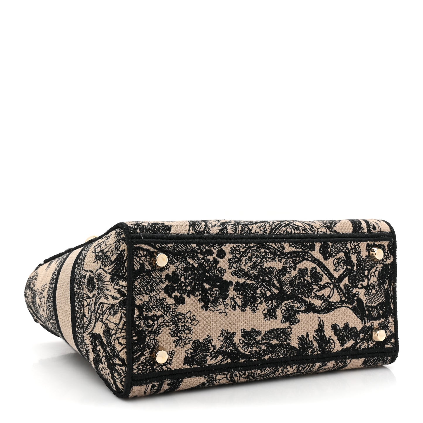 Toile de Jouy Embroidered Medium Lady D-Lite Beige Mullticolor